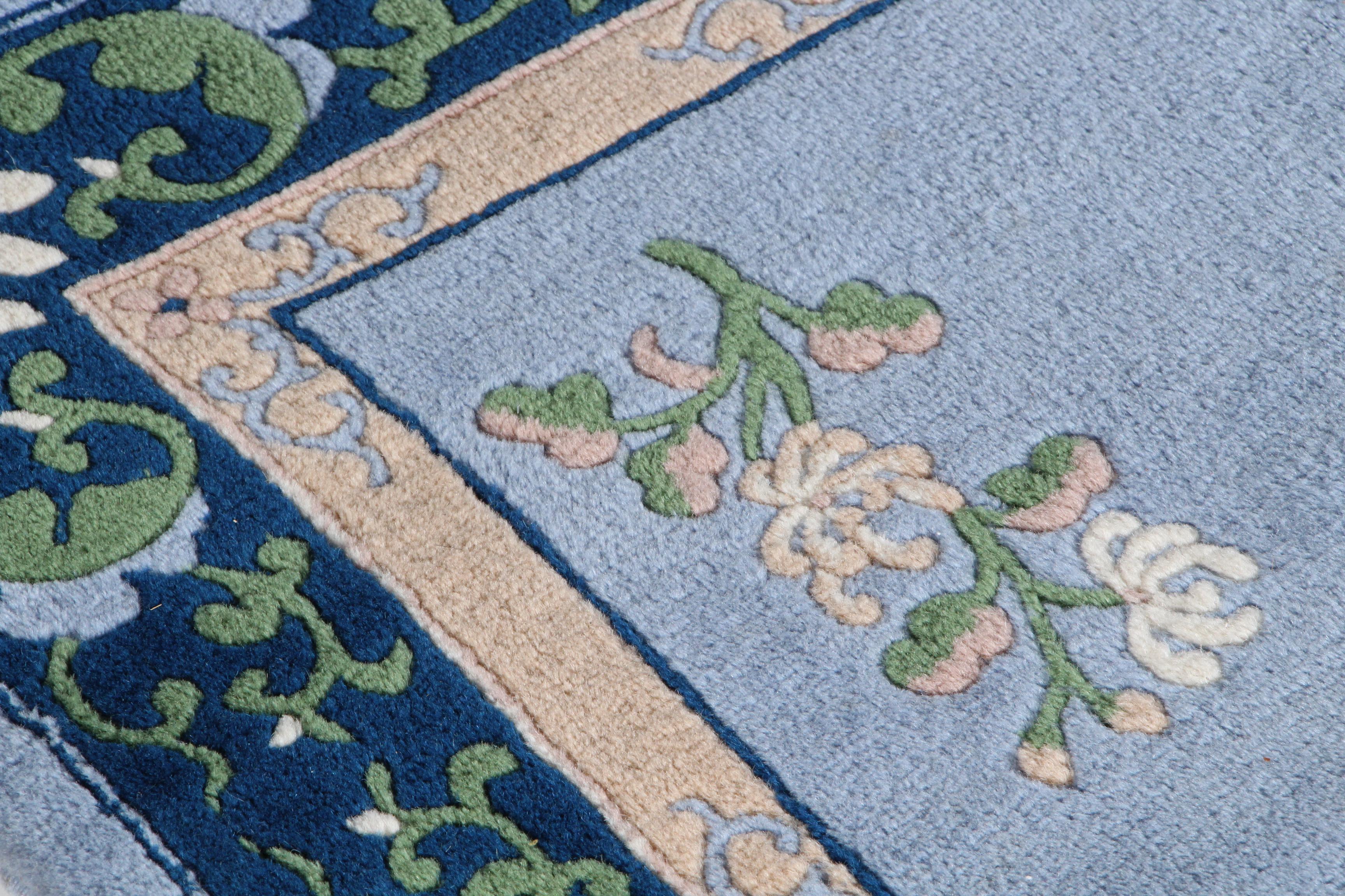 Hand-Knotted Vietnamese Carved Wool Accent Rug by Art Export