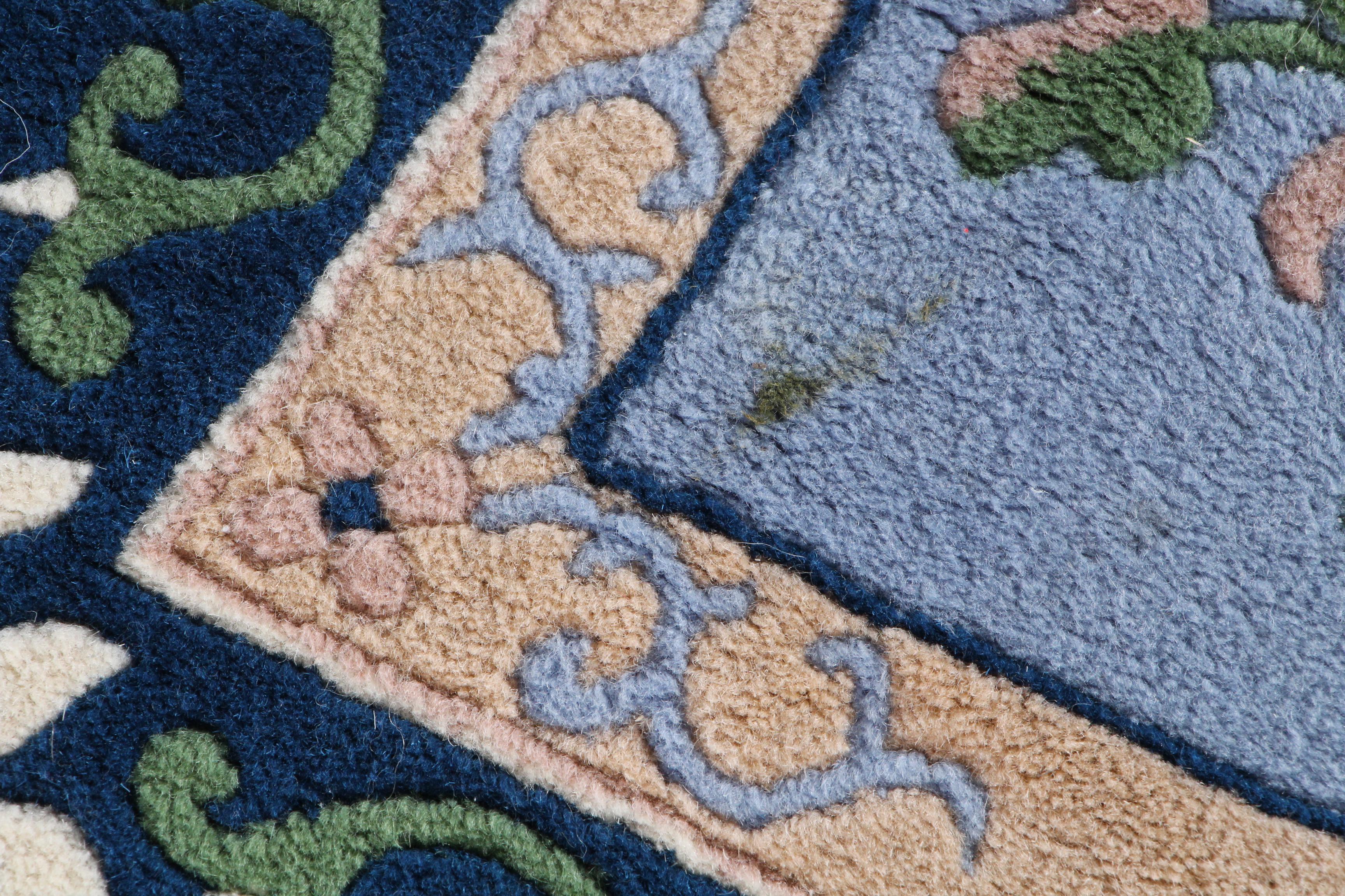 Hand-Knotted Vietnamese Carved Wool Accent Rug by Art Export