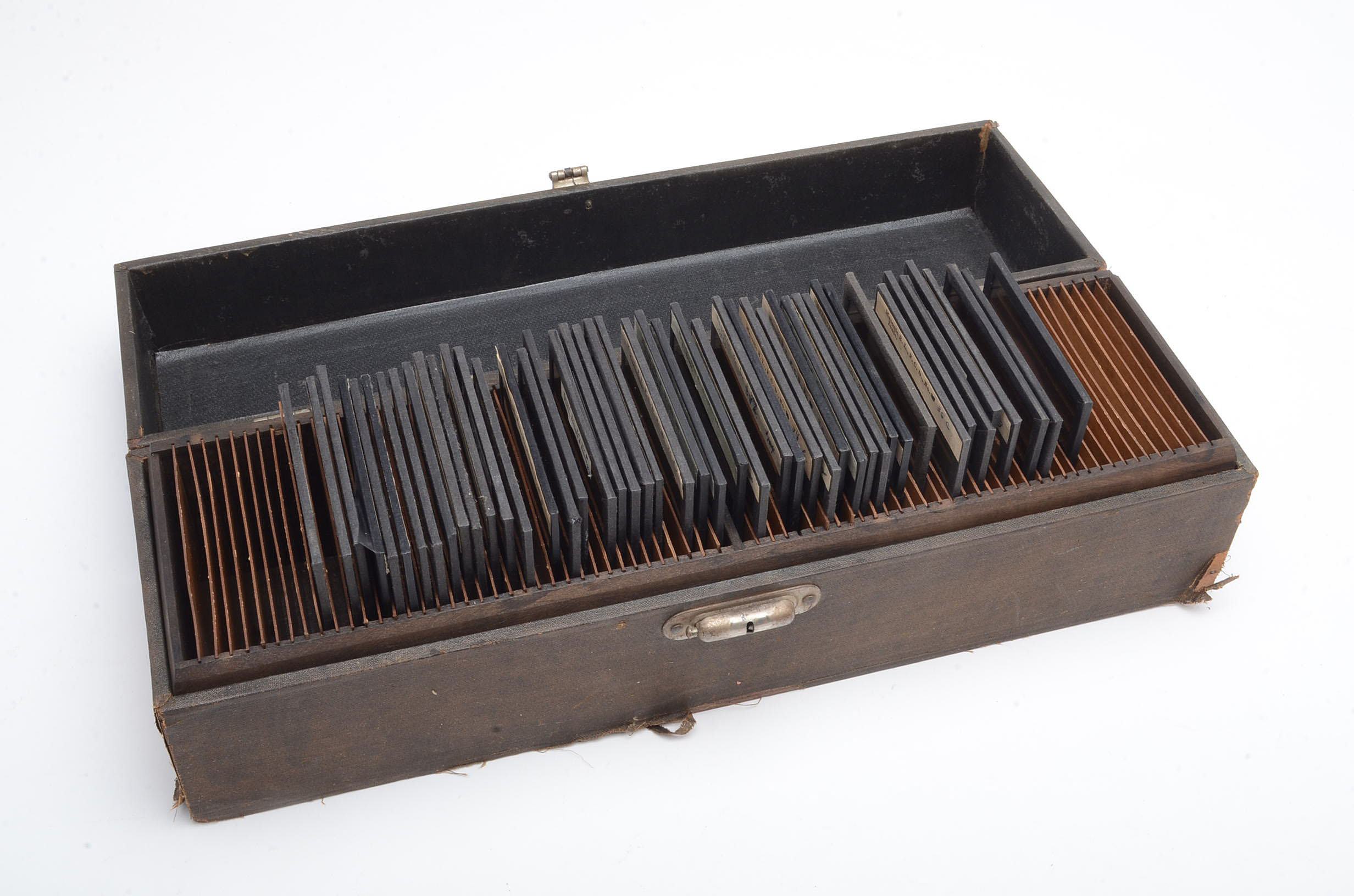 Assortment of Antique Magic Lantern Slides with Masonic Labels