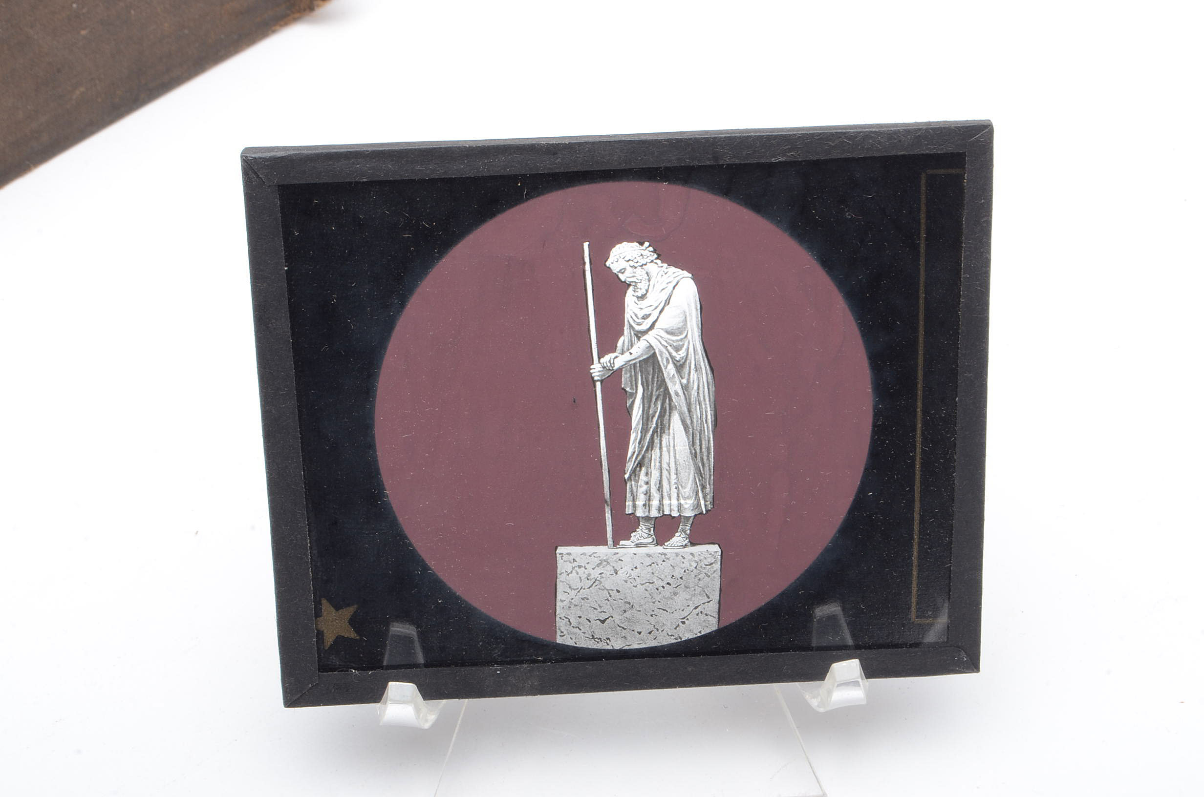 Assortment of Antique Magic Lantern Slides with Masonic Labels