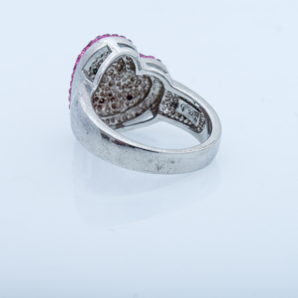 Sterling Silver Rings with Cubic Zirconia and Imitation Stones