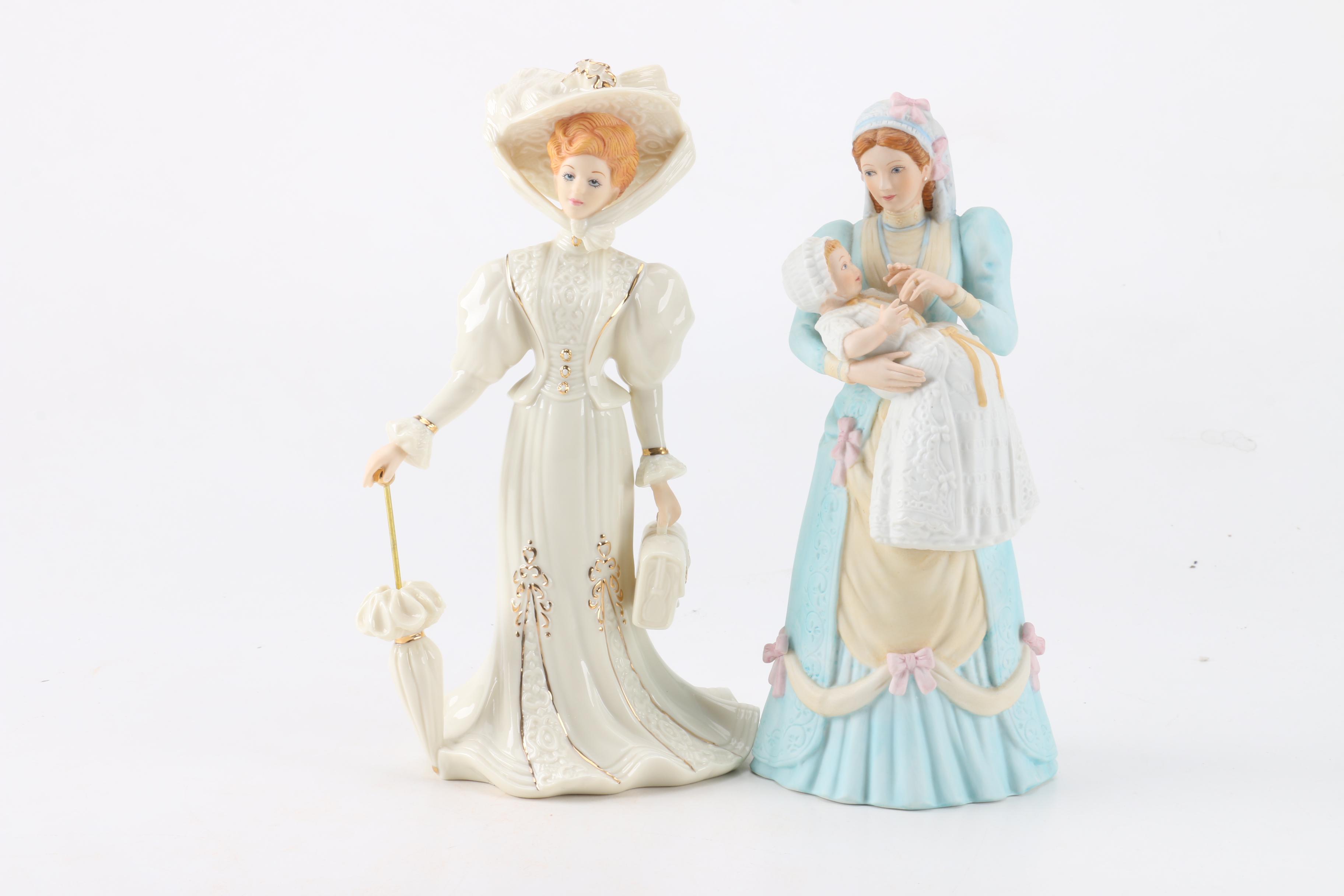 Vintage Lenox Hand-Painted Porcelain Figurines
