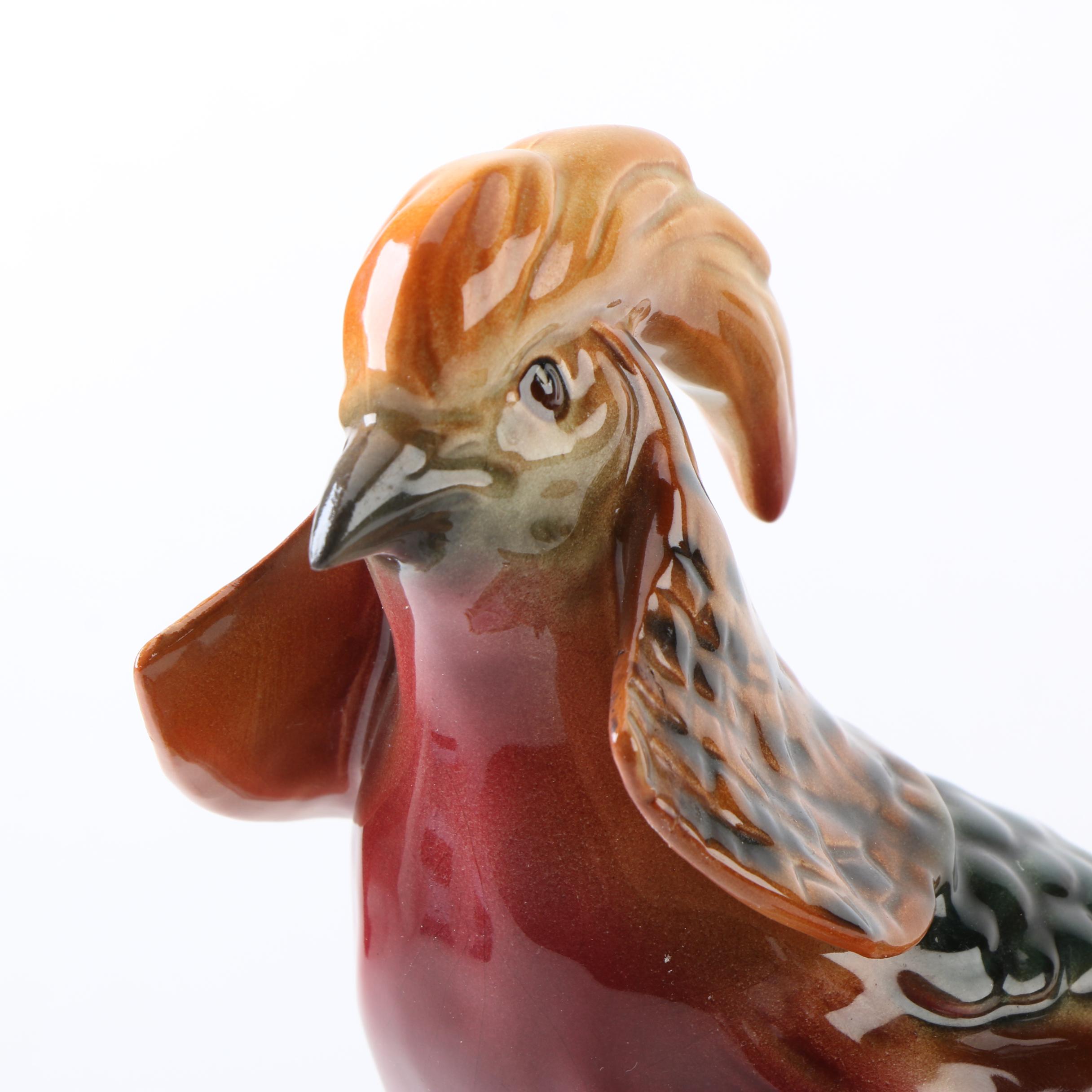 Cortendorf Germany Ceramic Pheasants Figurine