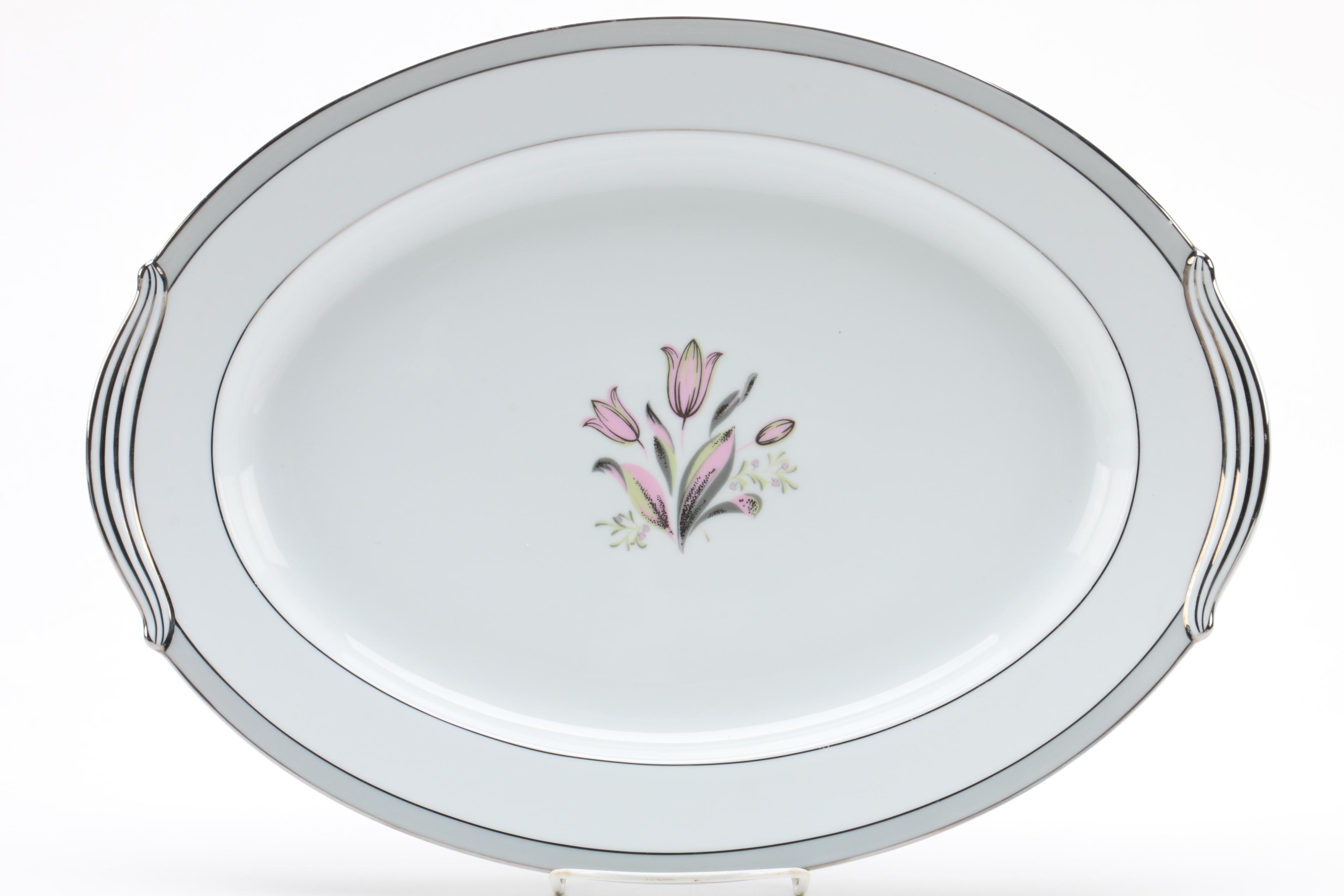 Vintage Noritake "Pink Dawn" Serveware 1953-54