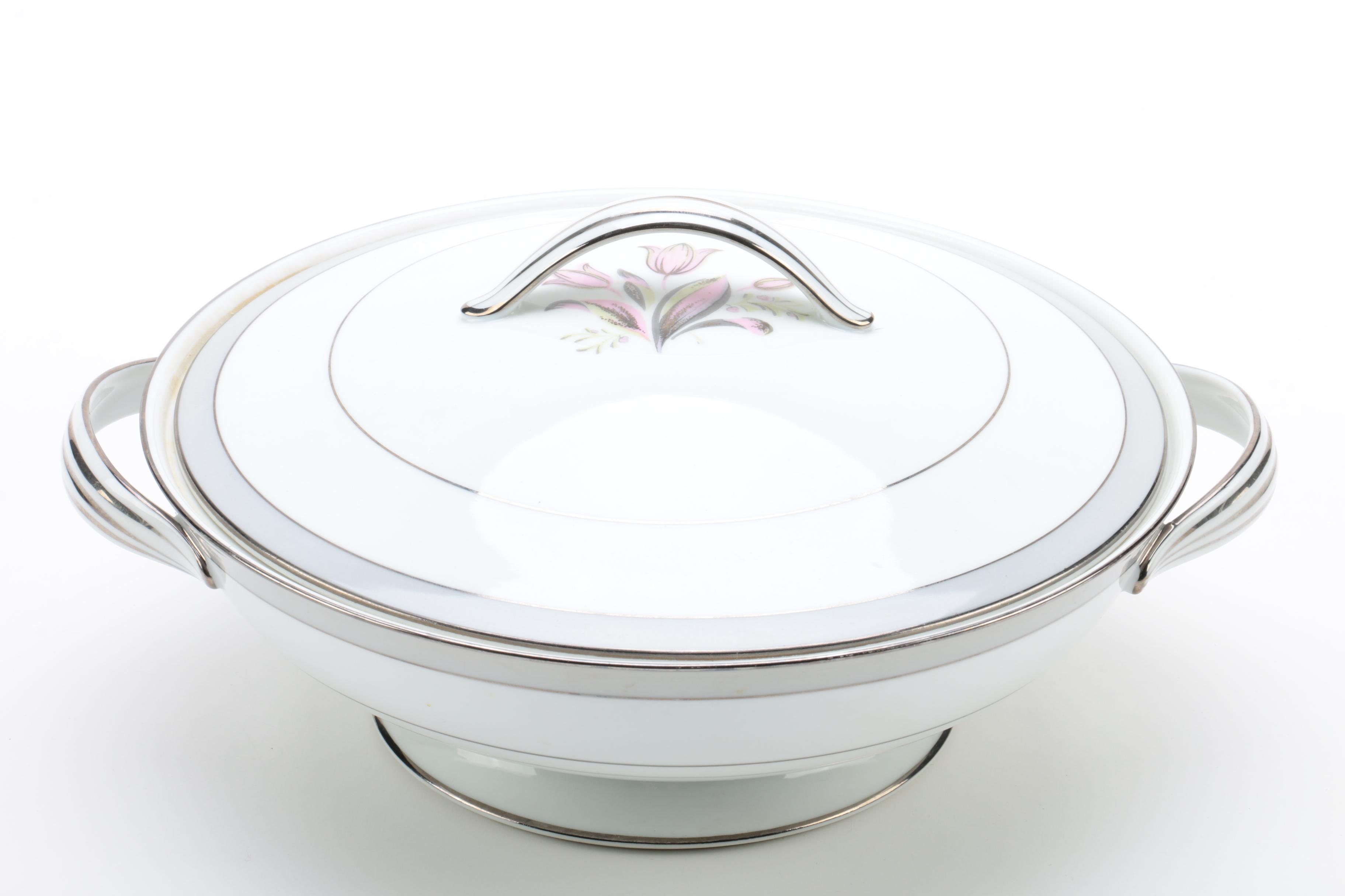 Vintage Noritake "Pink Dawn" Serveware 1953-54