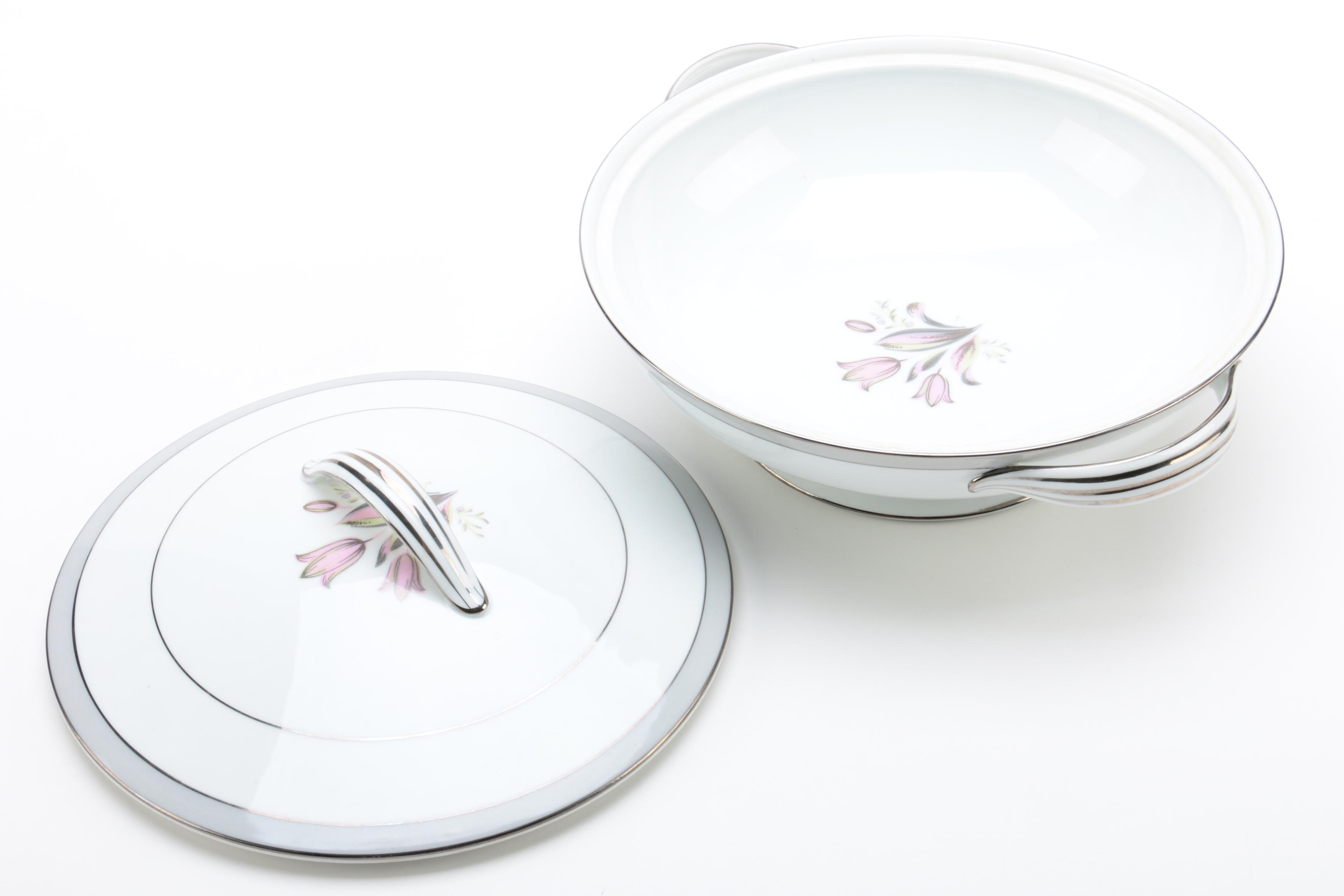 Vintage Noritake "Pink Dawn" Serveware 1953-54