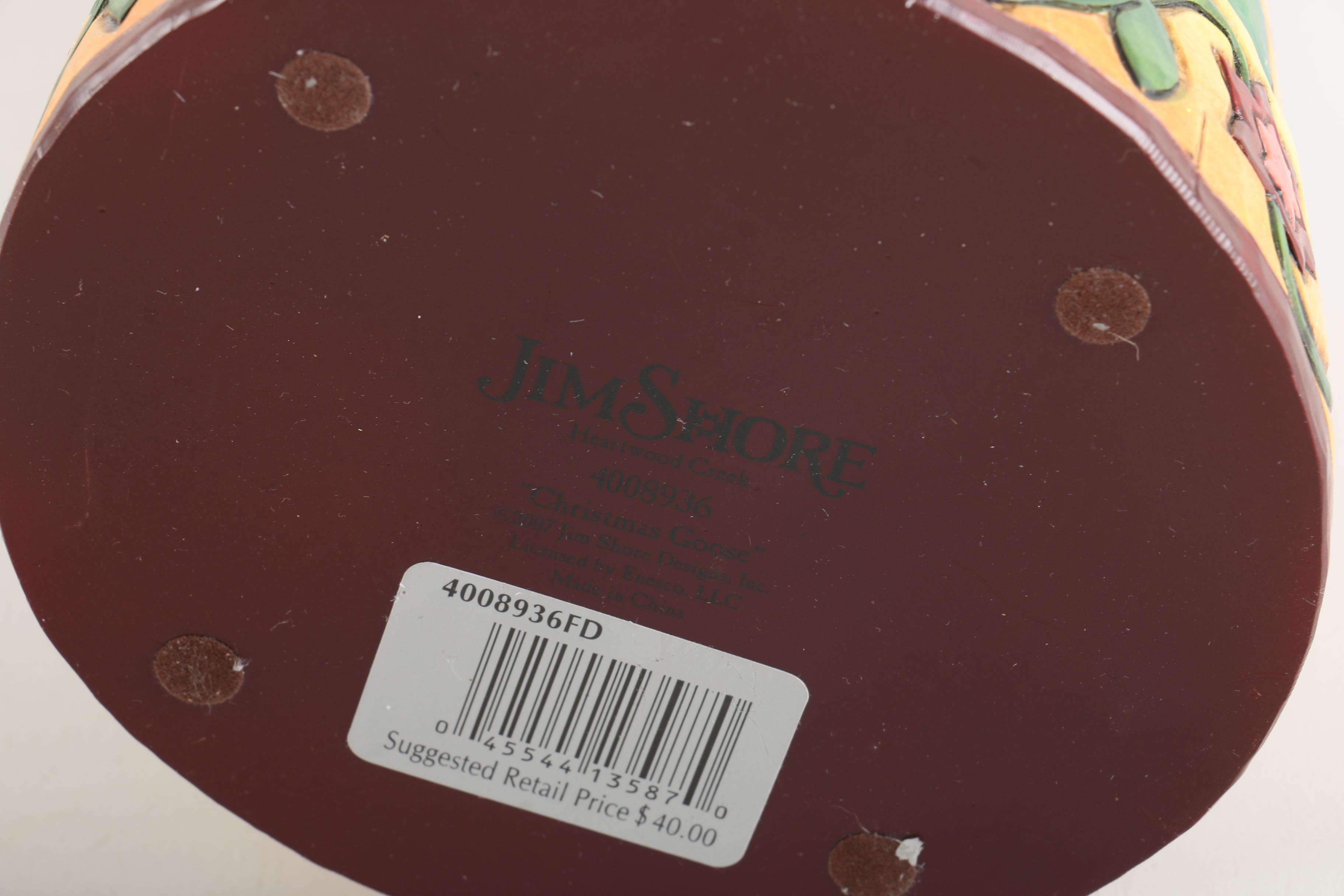 Jim Shore Christmas Decor including Ornament and Snow Globe