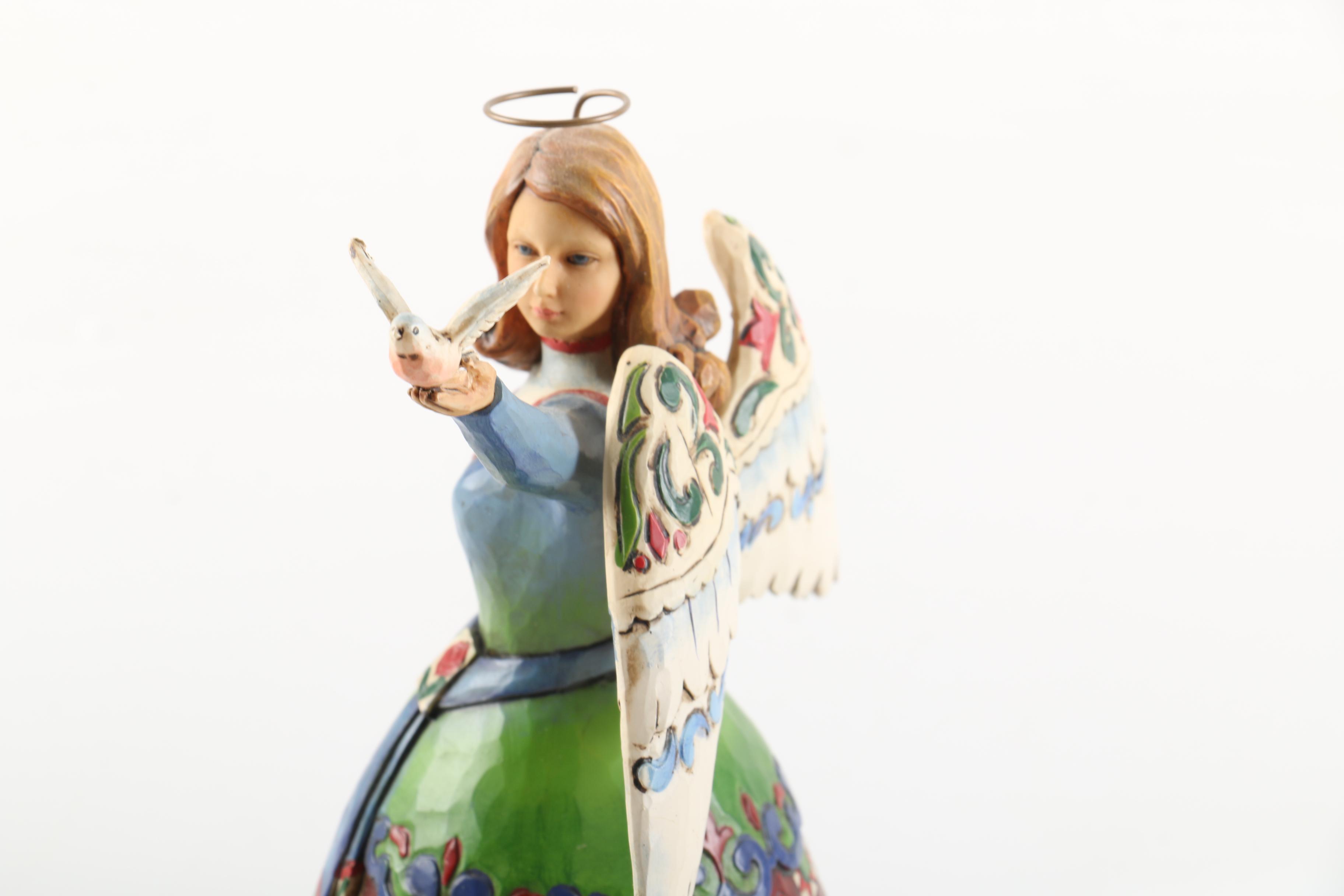 Jim Shore Christmas Decor including Ornament and Snow Globe