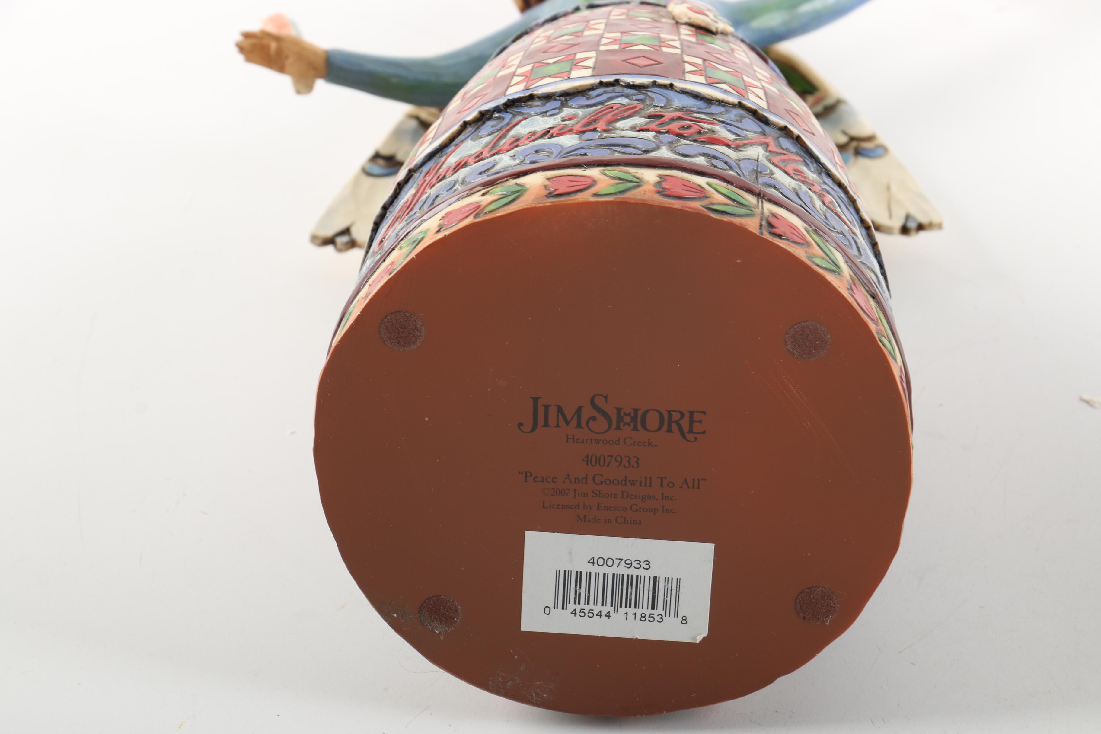 Jim Shore Christmas Decor including Ornament and Snow Globe