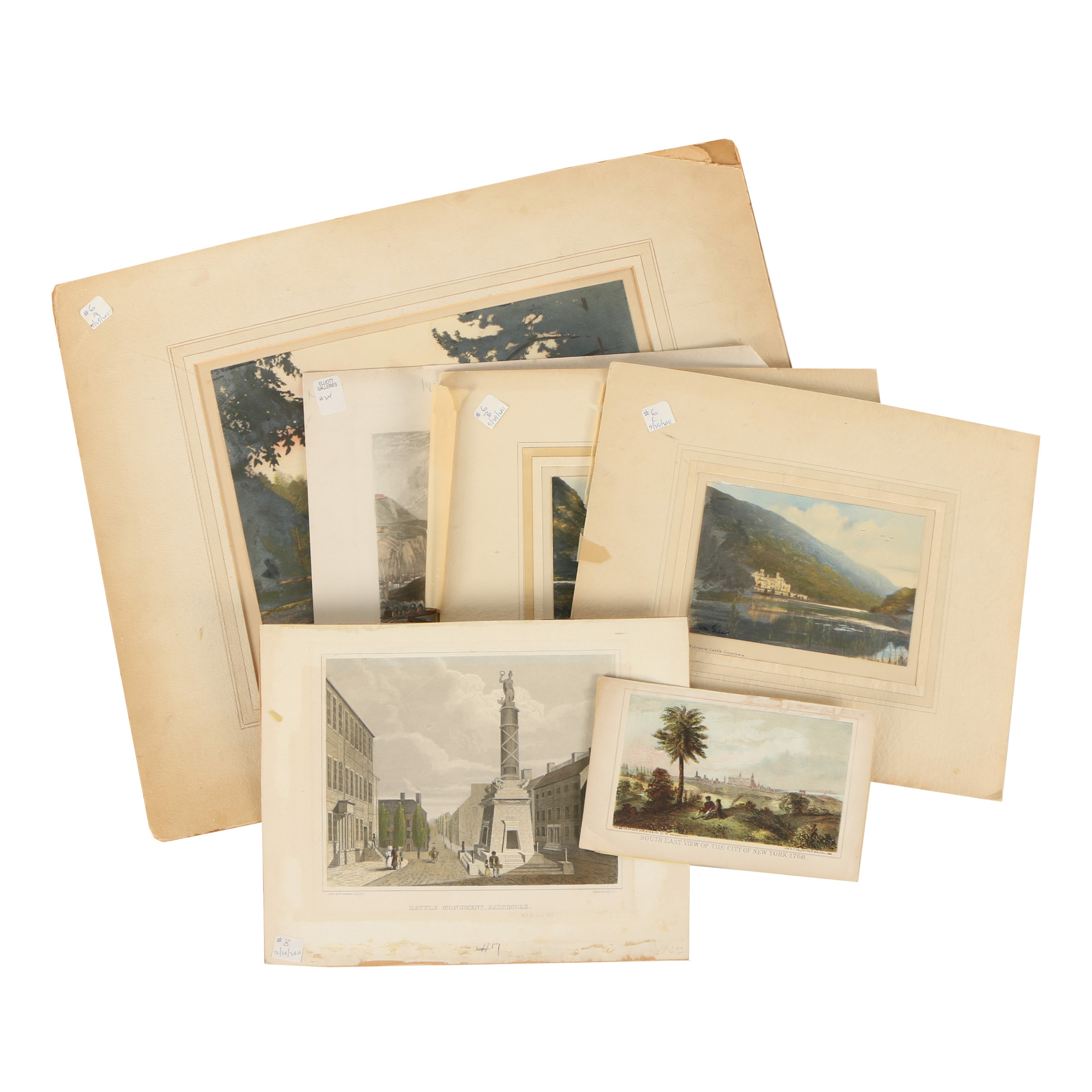 Six Reproduction Landscape Prints