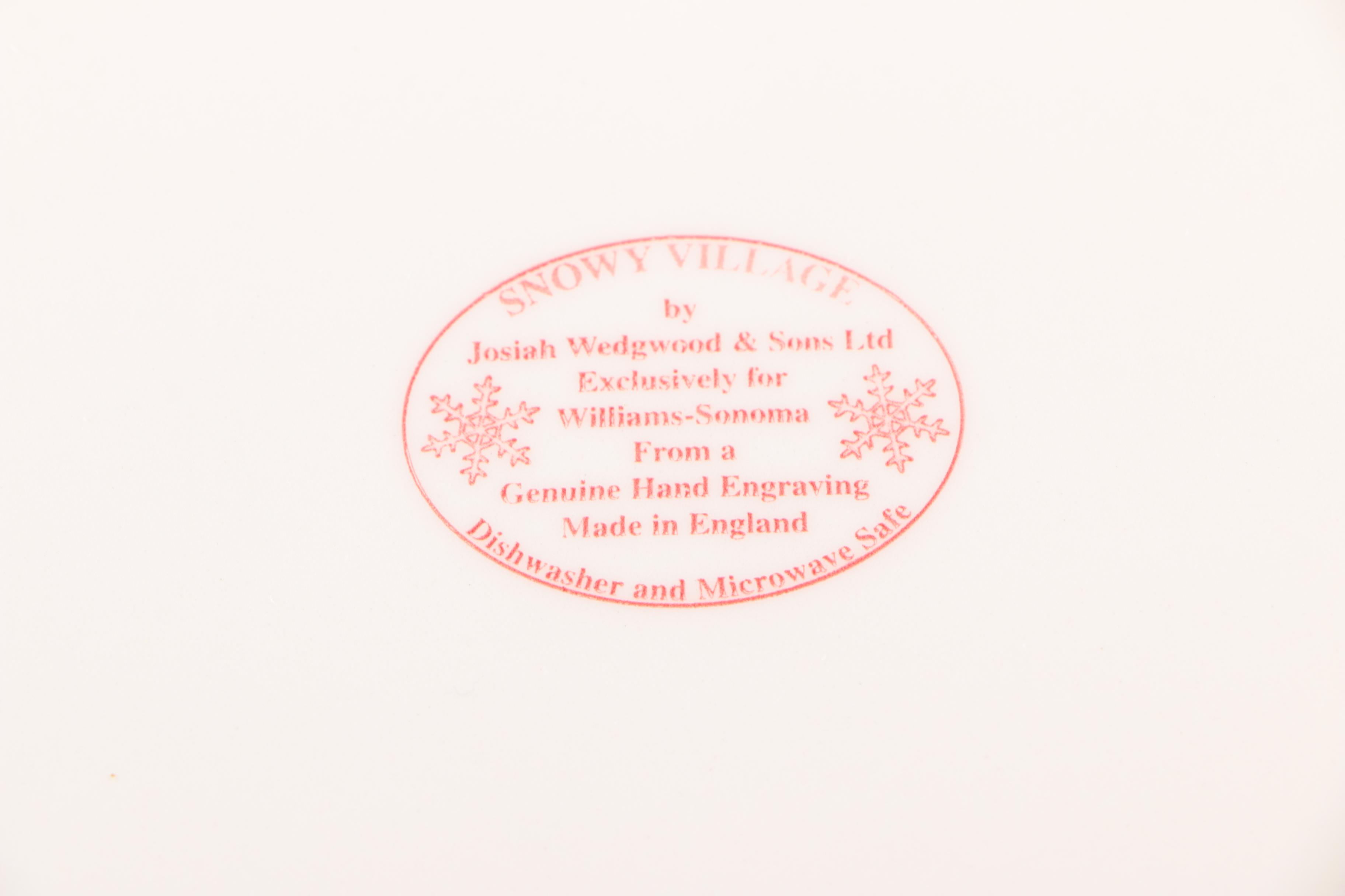 Wedgwood "Mayfair", "Saint Nick" and "Snowy Village" Williams-Sonoma Tableware