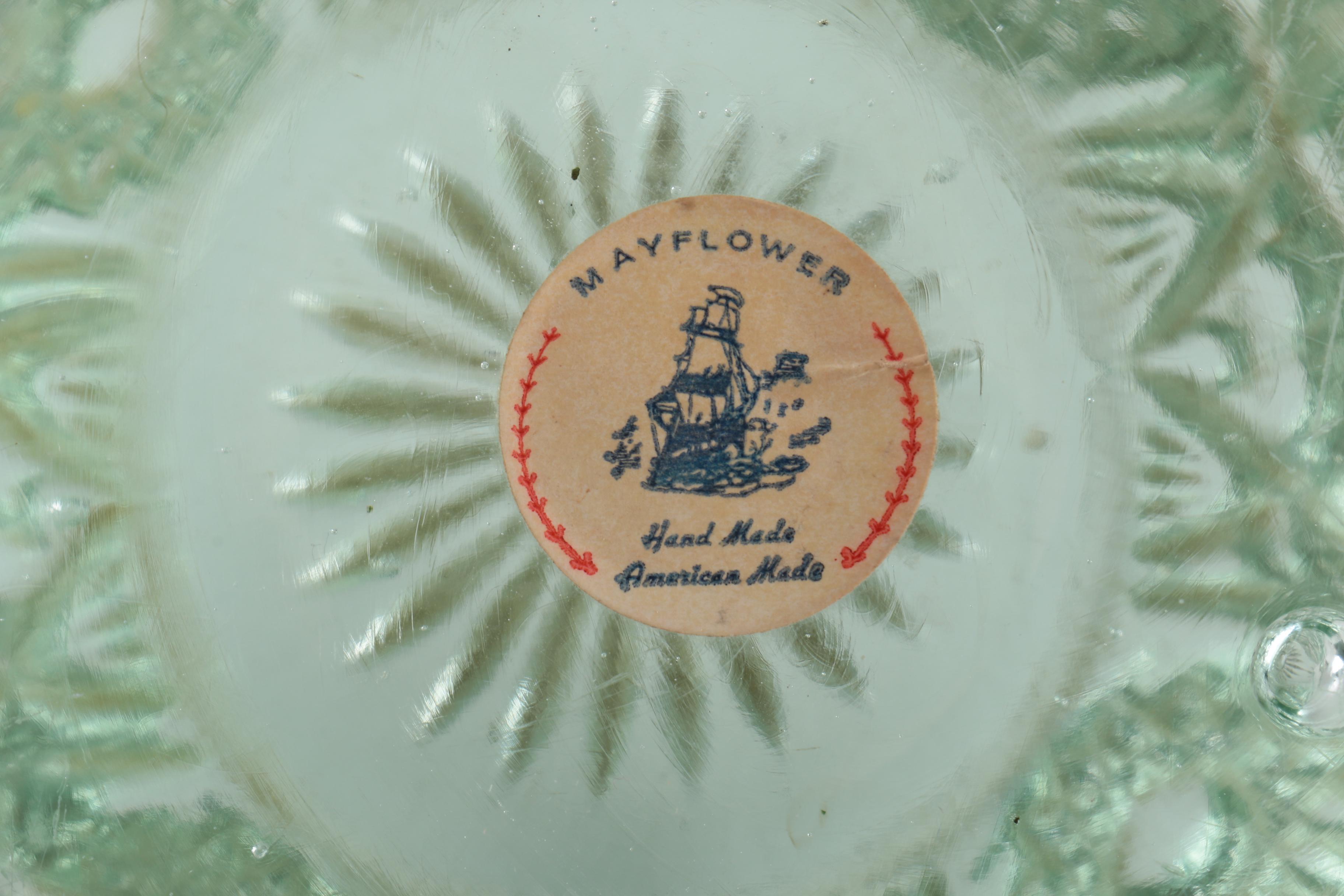 Vintage Mayflower Glass Works Paperweight