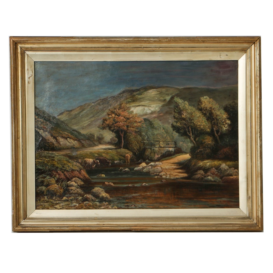 Raymond Dearn Oil Painting on Canvas "Selby Glen, Isle of Man"