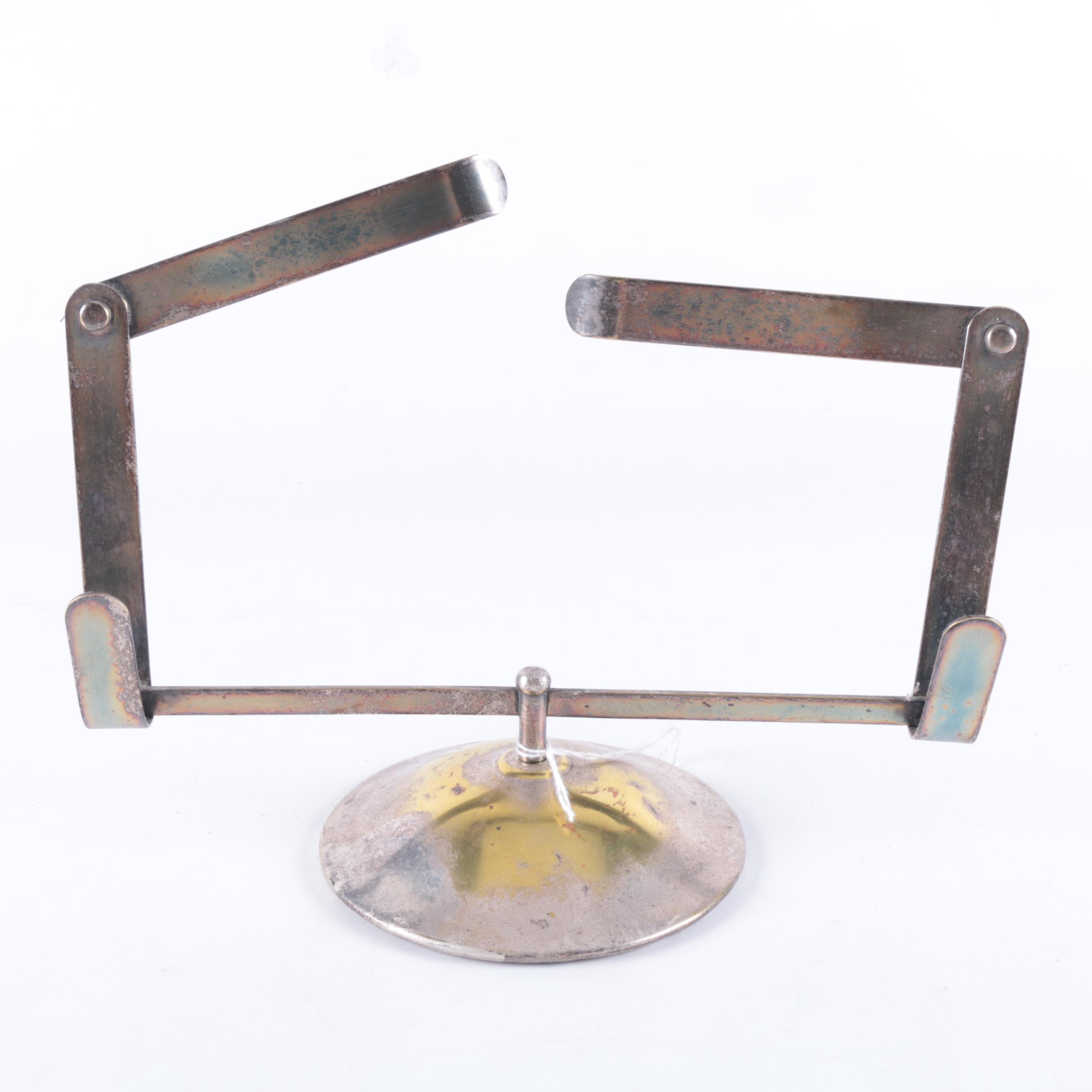 Vintage Silver Plate Adjustable Document Holder