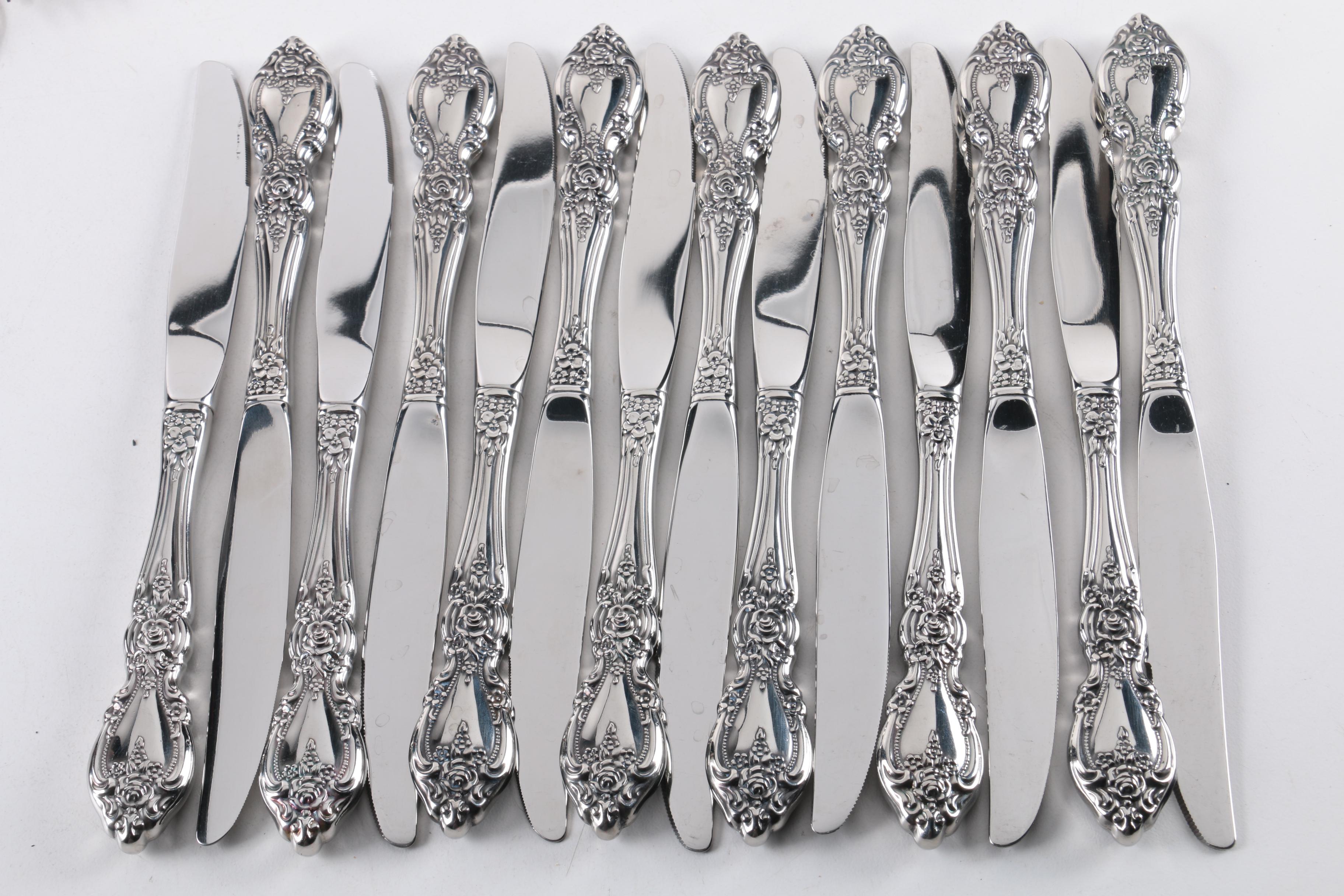 Oneida "Wordsworth" Stainless Steel Flatware Set