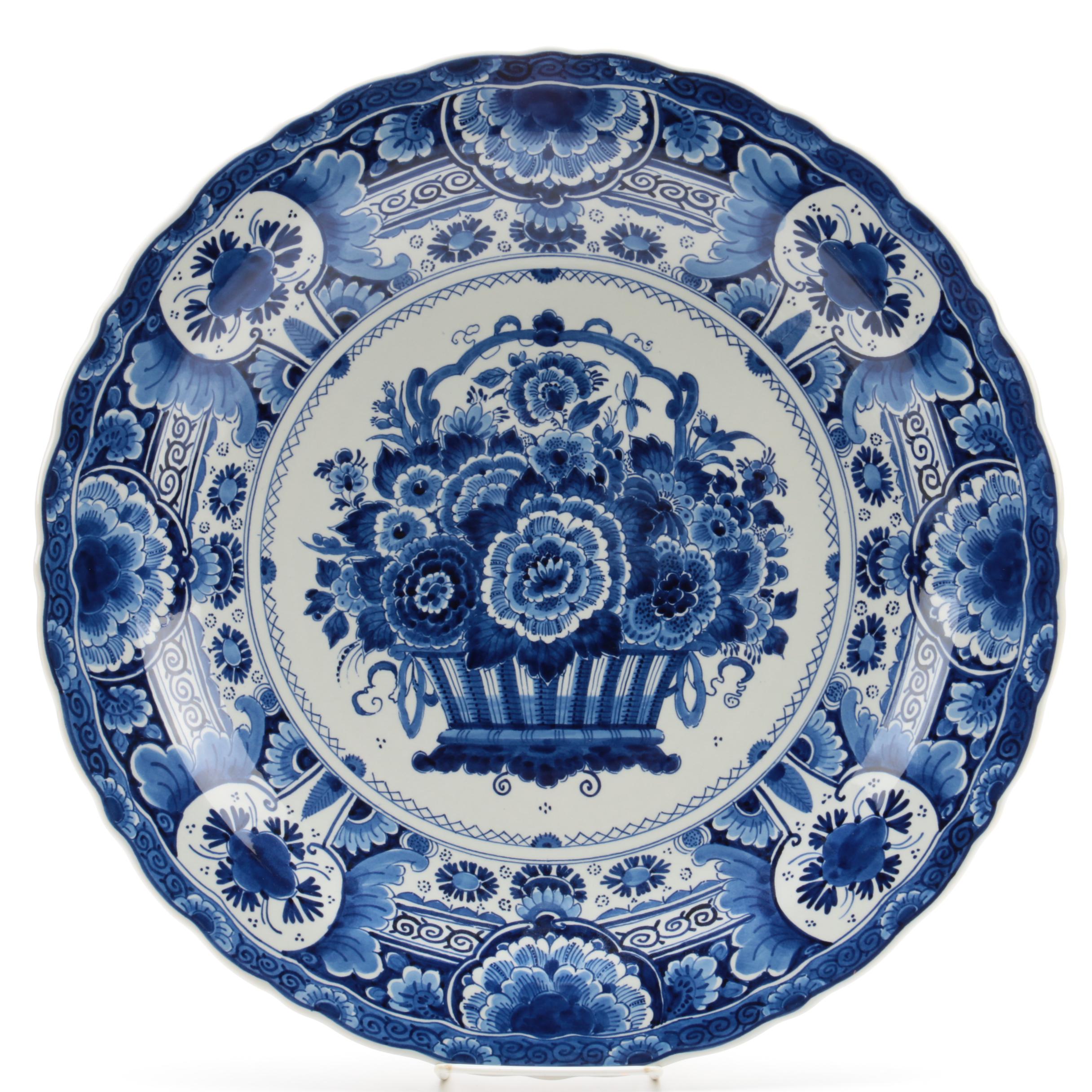 Hand-painted Delft Decorative Earthenware Plates