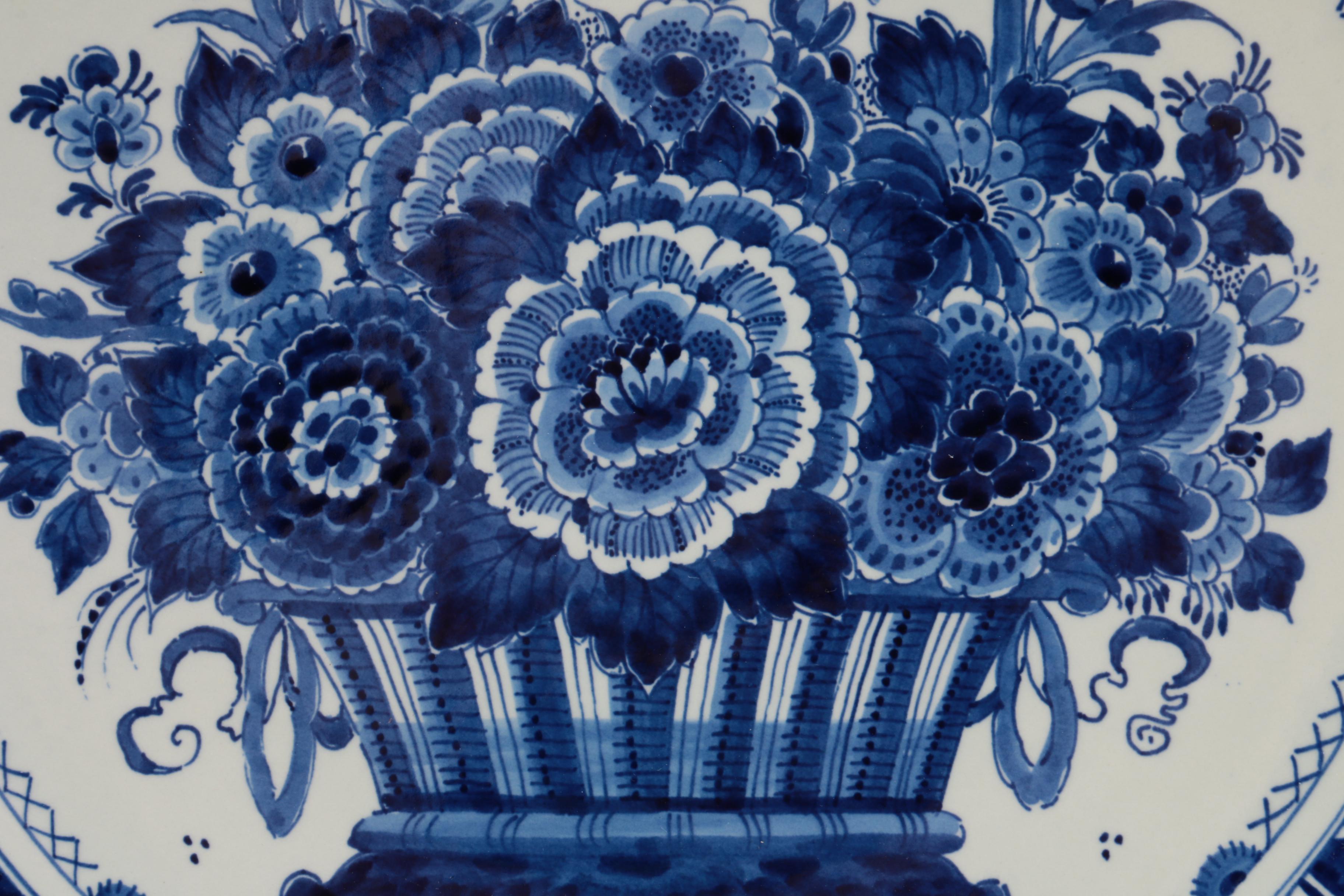 Hand-painted Delft Decorative Earthenware Plates