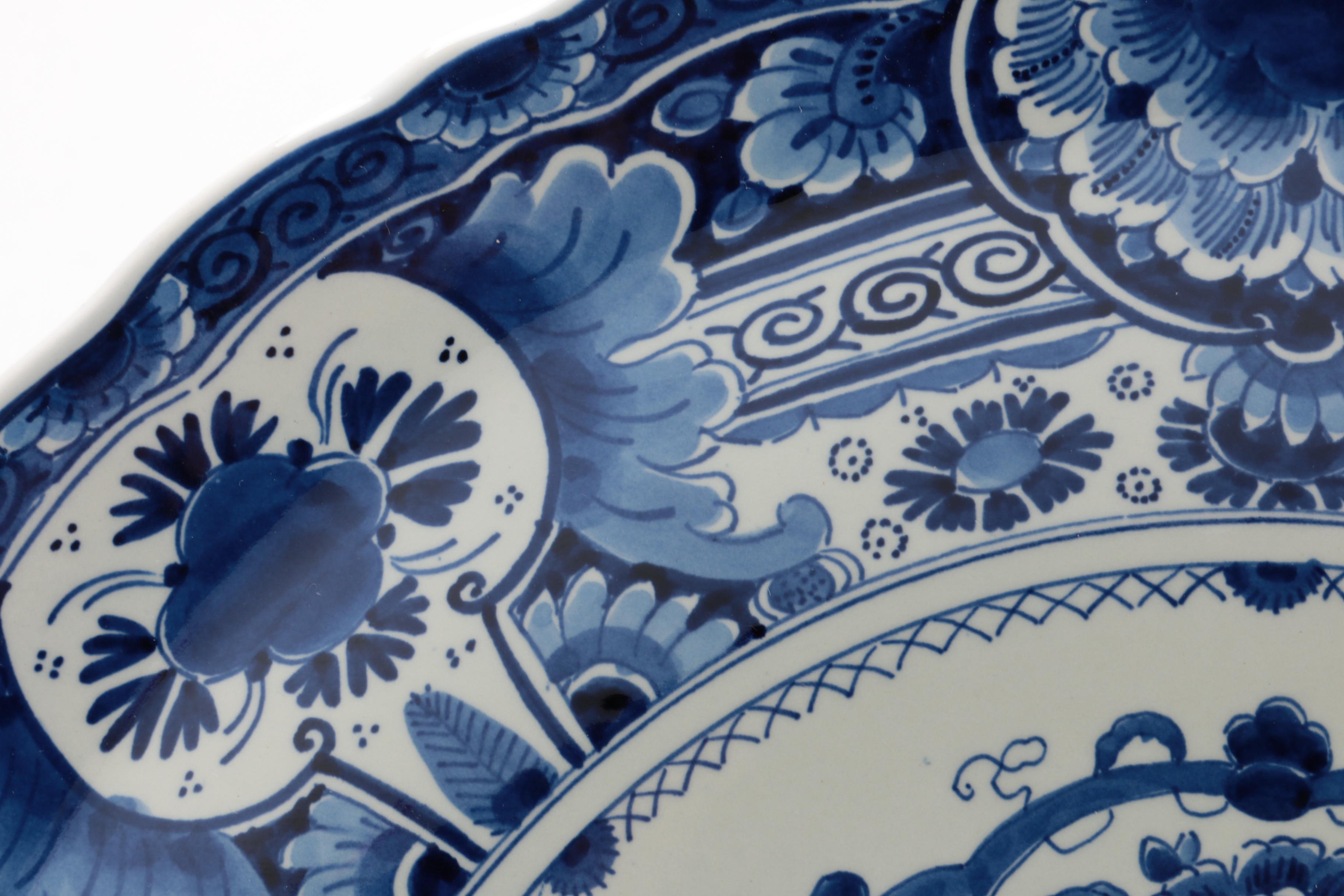 Hand-painted Delft Decorative Earthenware Plates