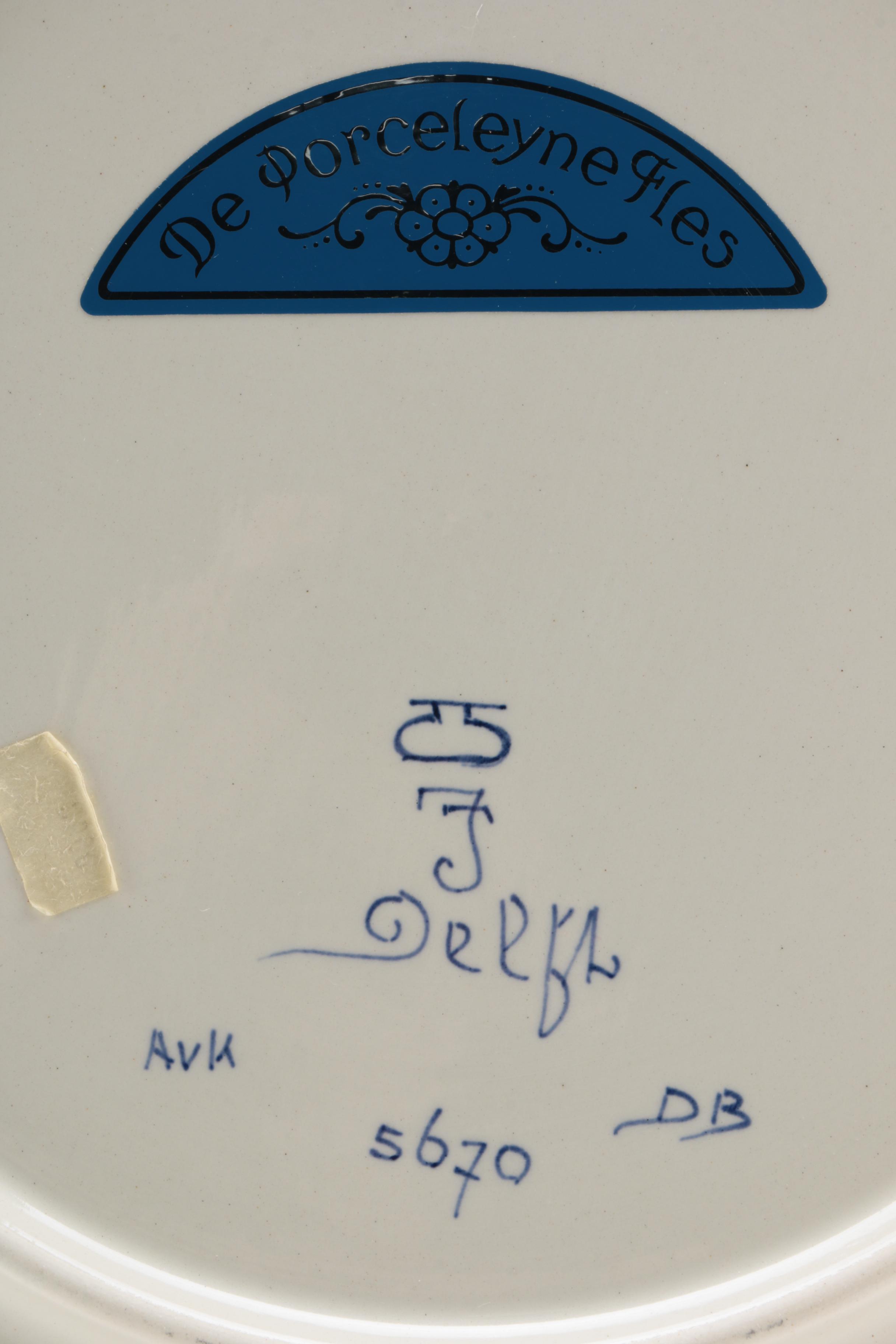 Hand-painted Delft Decorative Earthenware Plates