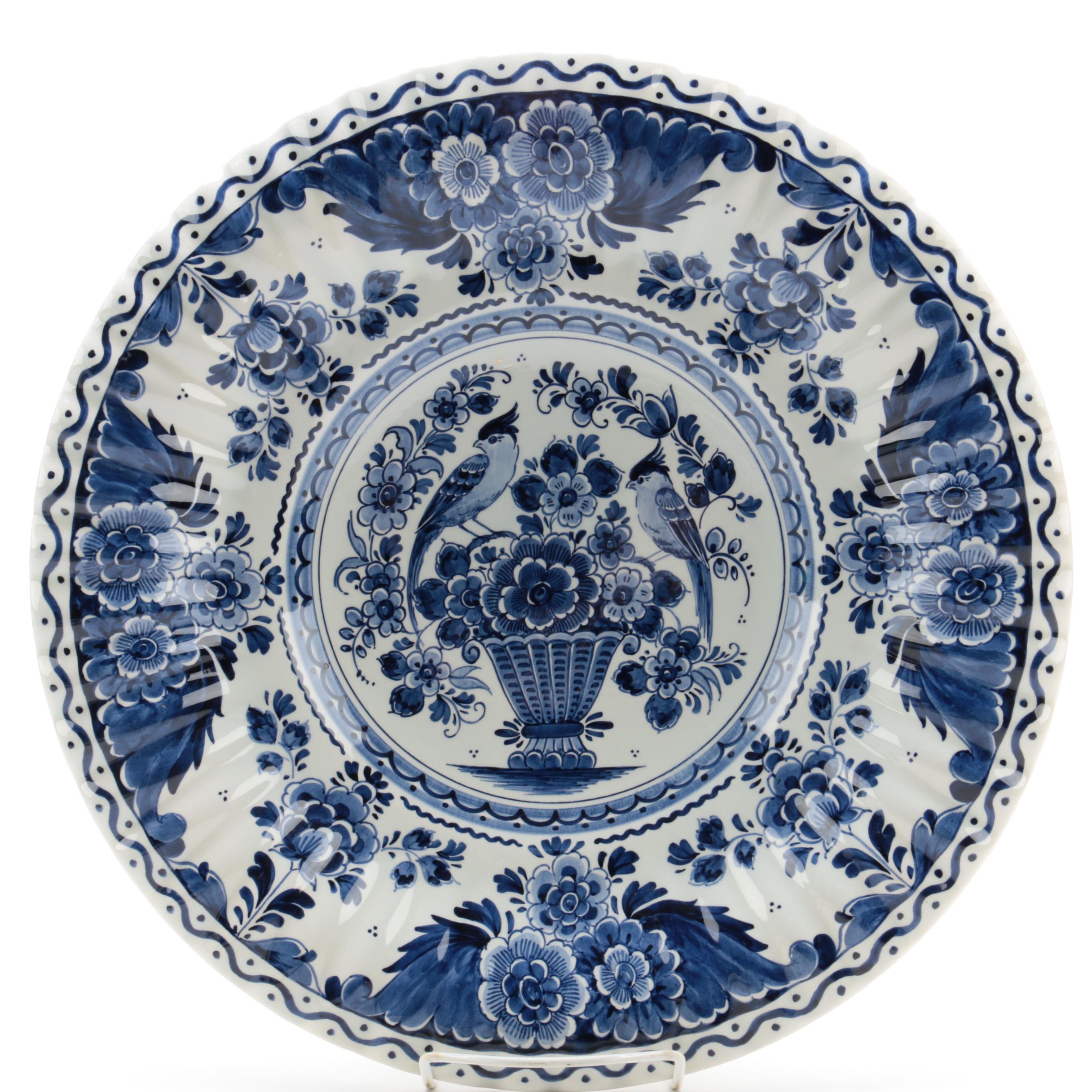 Hand-painted Delft Decorative Earthenware Plates