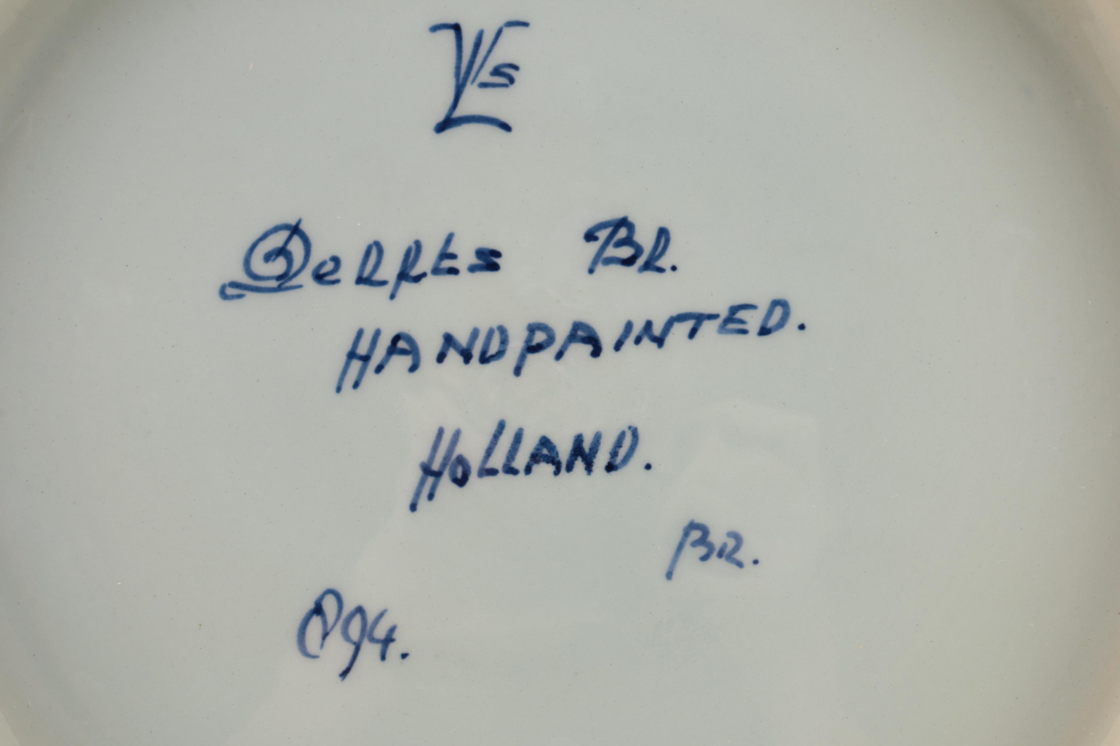 Hand-painted Delft Decorative Earthenware Plates