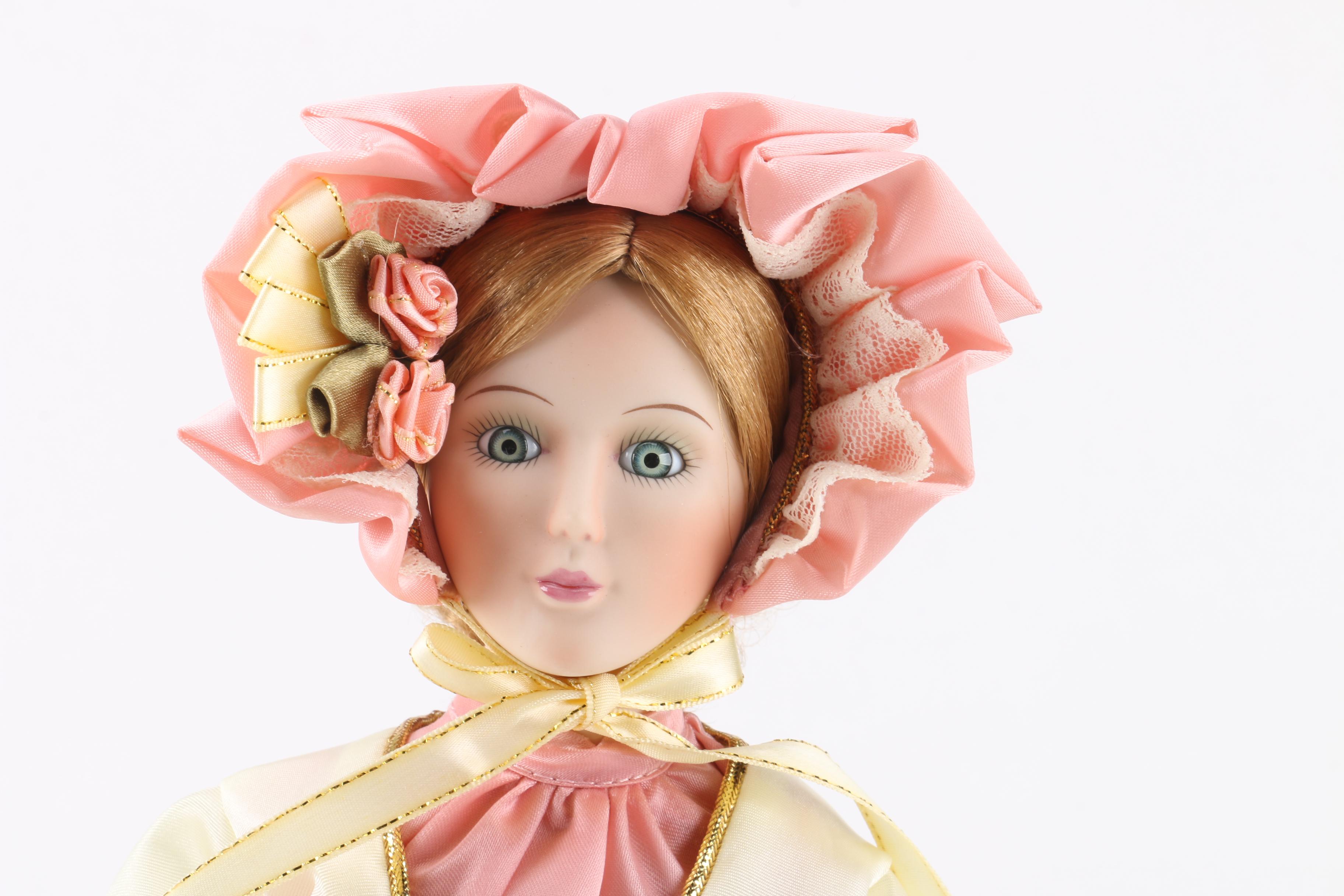 Vintage Edwin M. Knowles Porcelain Dolls Including Yolanda Bello