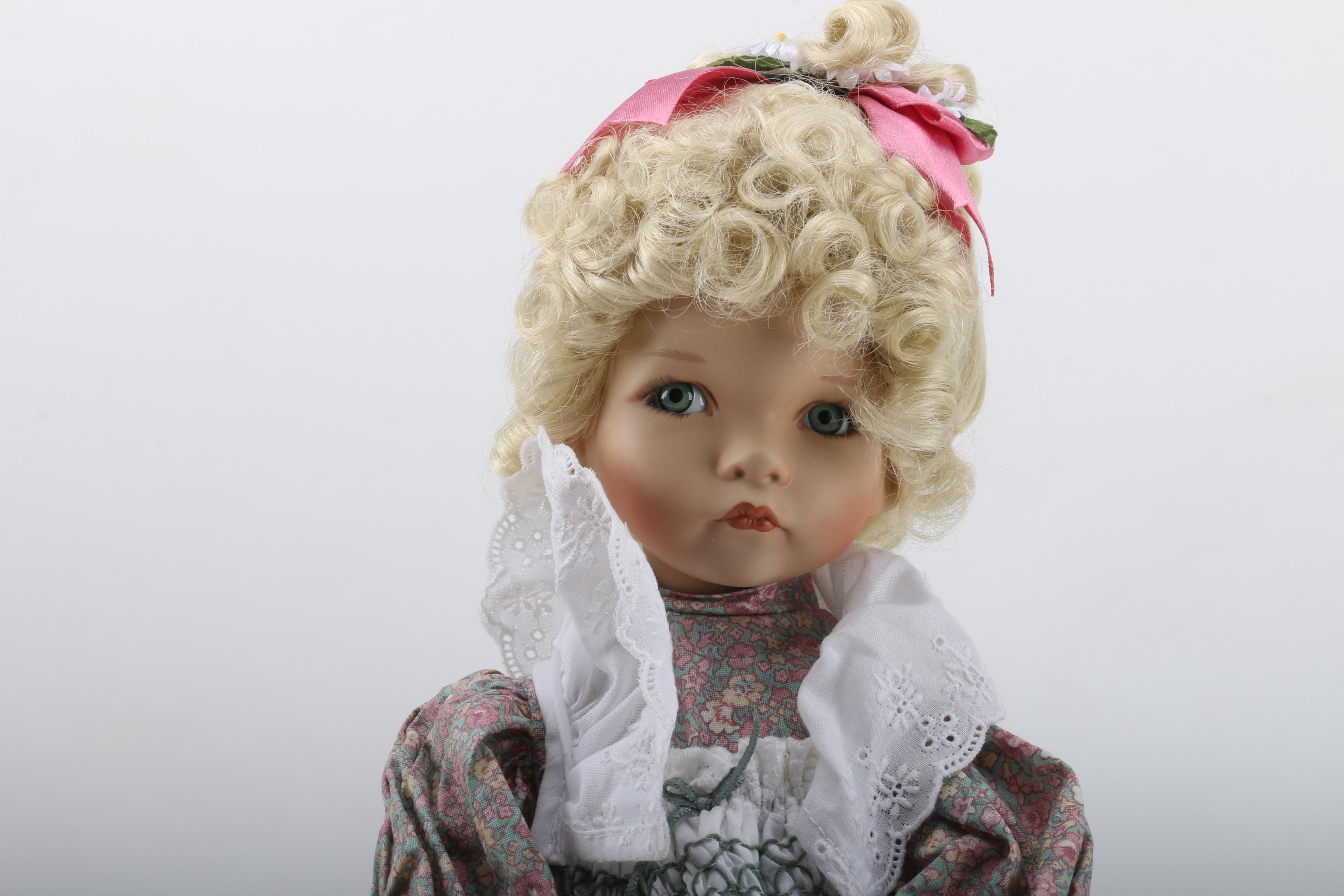 Vintage Edwin M. Knowles Porcelain Dolls Including Yolanda Bello