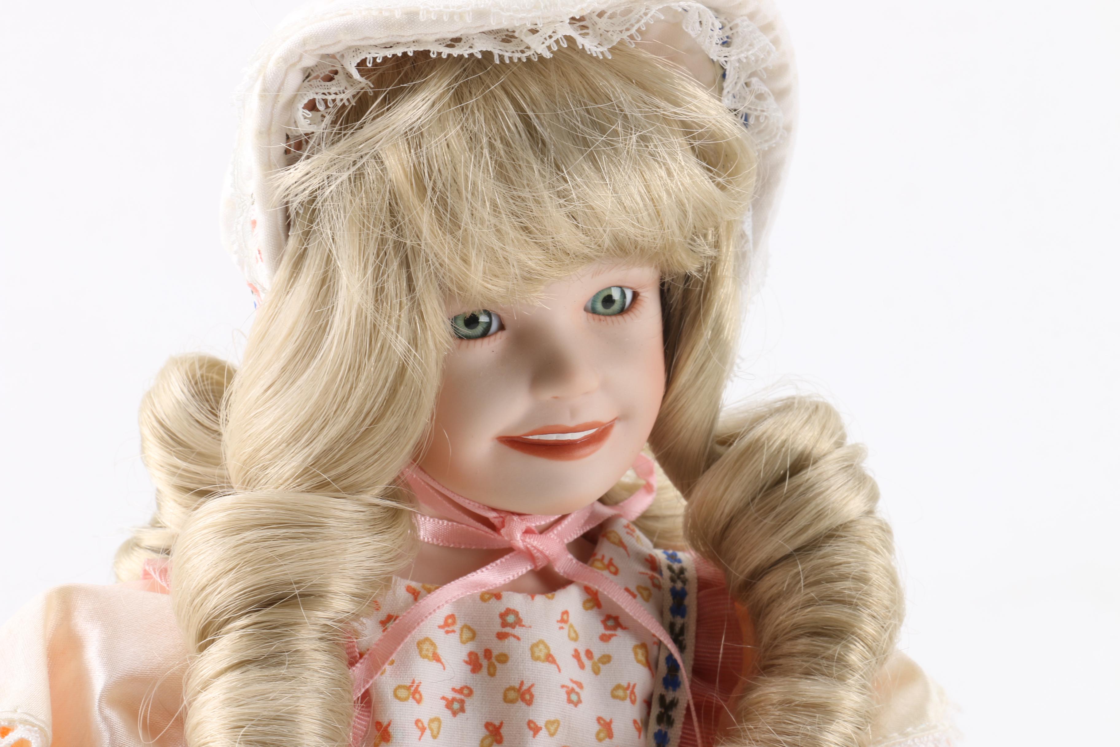 Vintage Edwin M. Knowles Porcelain Dolls Including Yolanda Bello