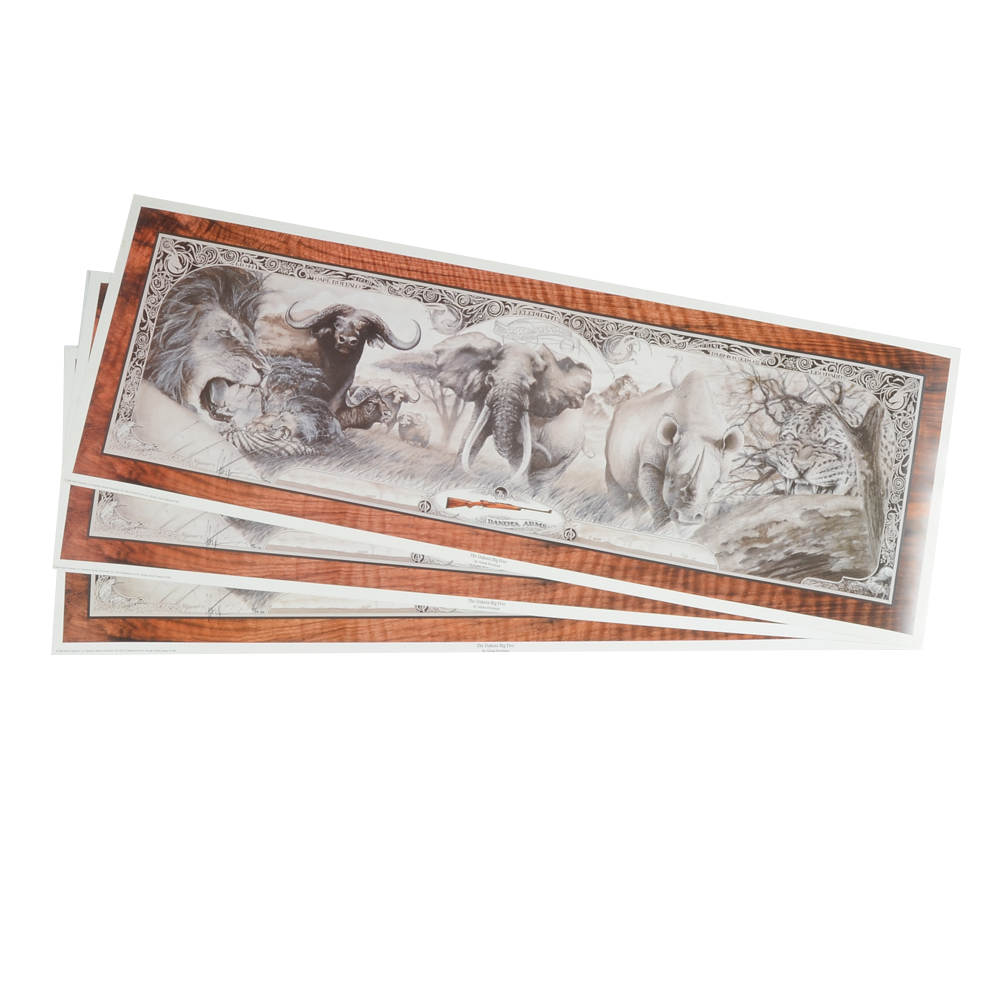 Three 1999 "The Dakota Big Five" Freeman Signed Lithographs