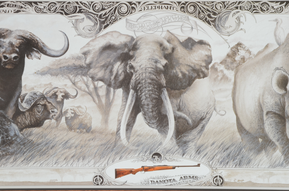 Three 1999 "The Dakota Big Five" Freeman Signed Lithographs