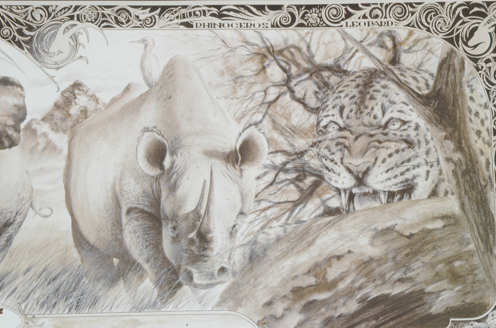 Three 1999 "The Dakota Big Five" Freeman Signed Lithographs