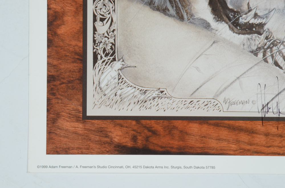 Three 1999 "The Dakota Big Five" Freeman Signed Lithographs