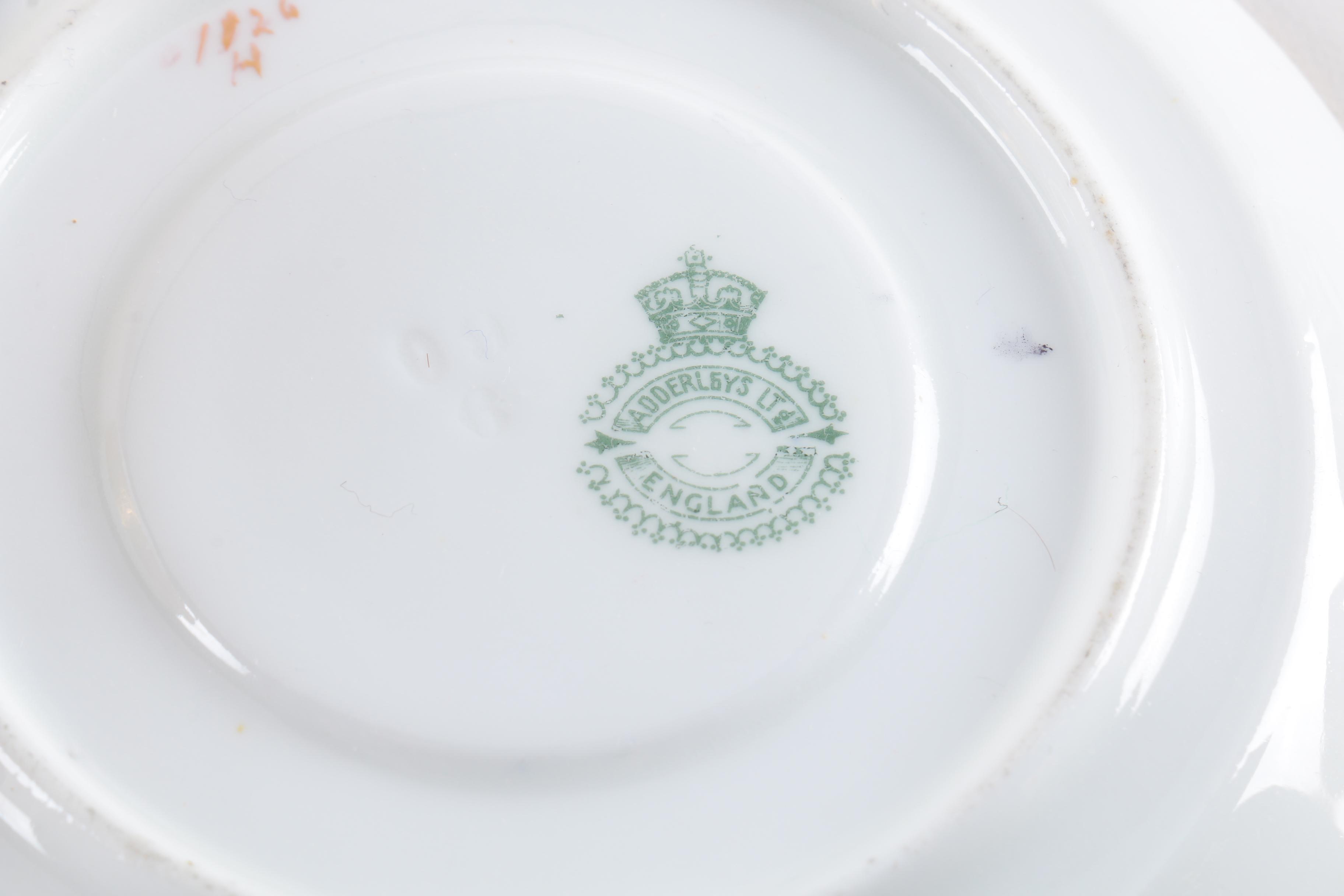 Vintage Adderley's Gilt Porcelain Demitasse Cups and Saucers