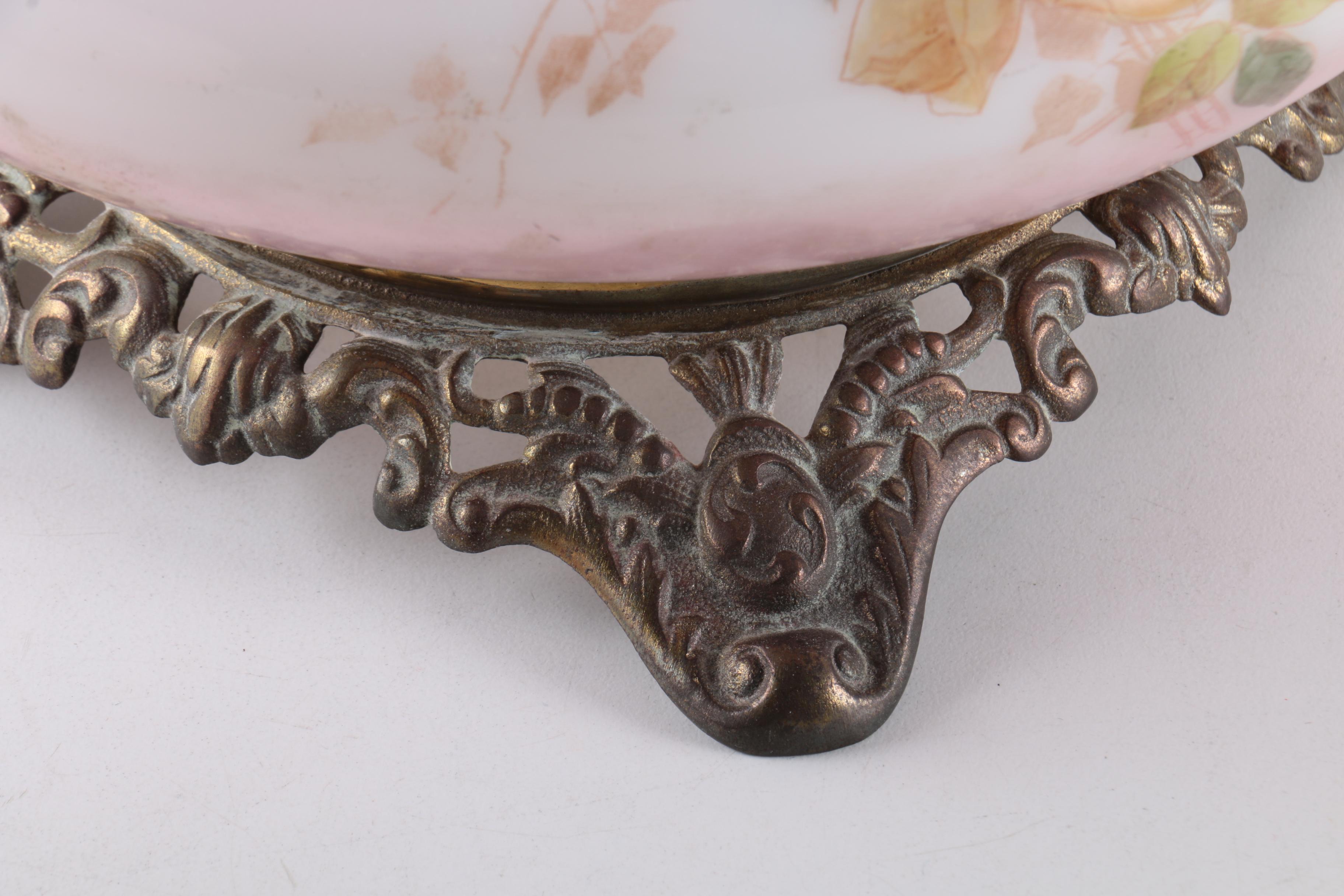 Vintage Floral Parlor Lamp