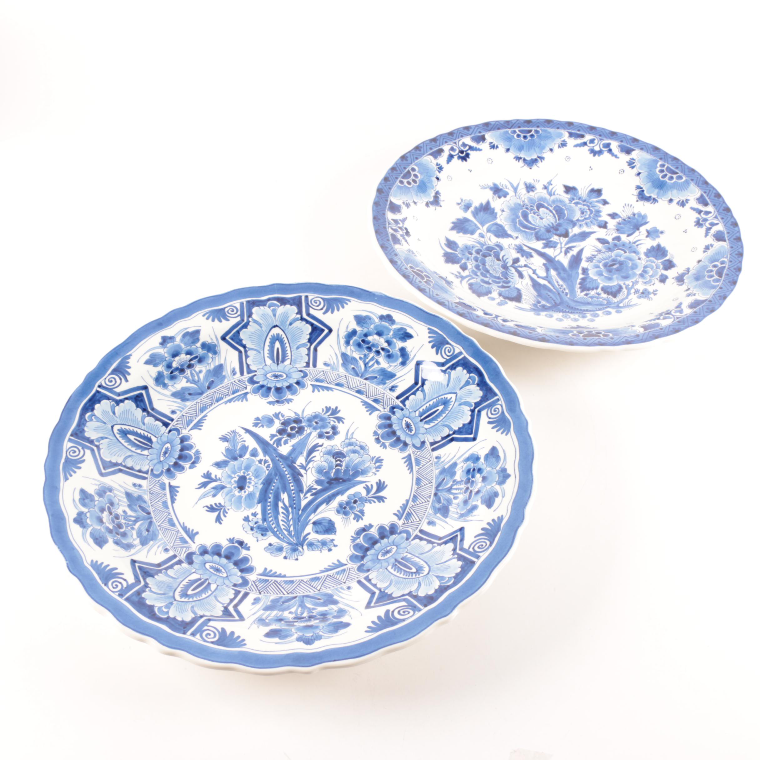 1979-80 Royal Delft Ceramic Platters