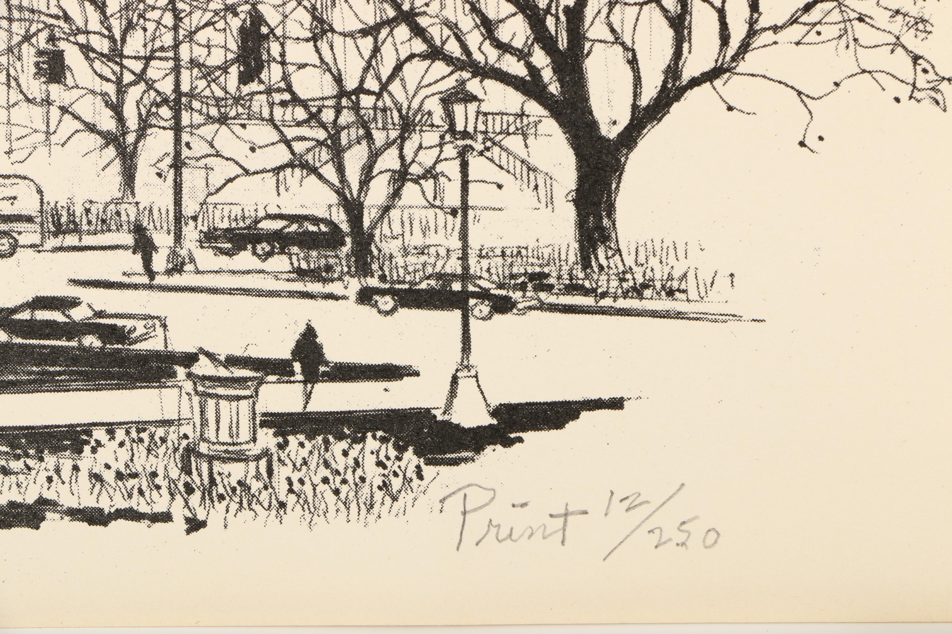 J. Howard Miller Limited Edition Architectural Halftone Prints