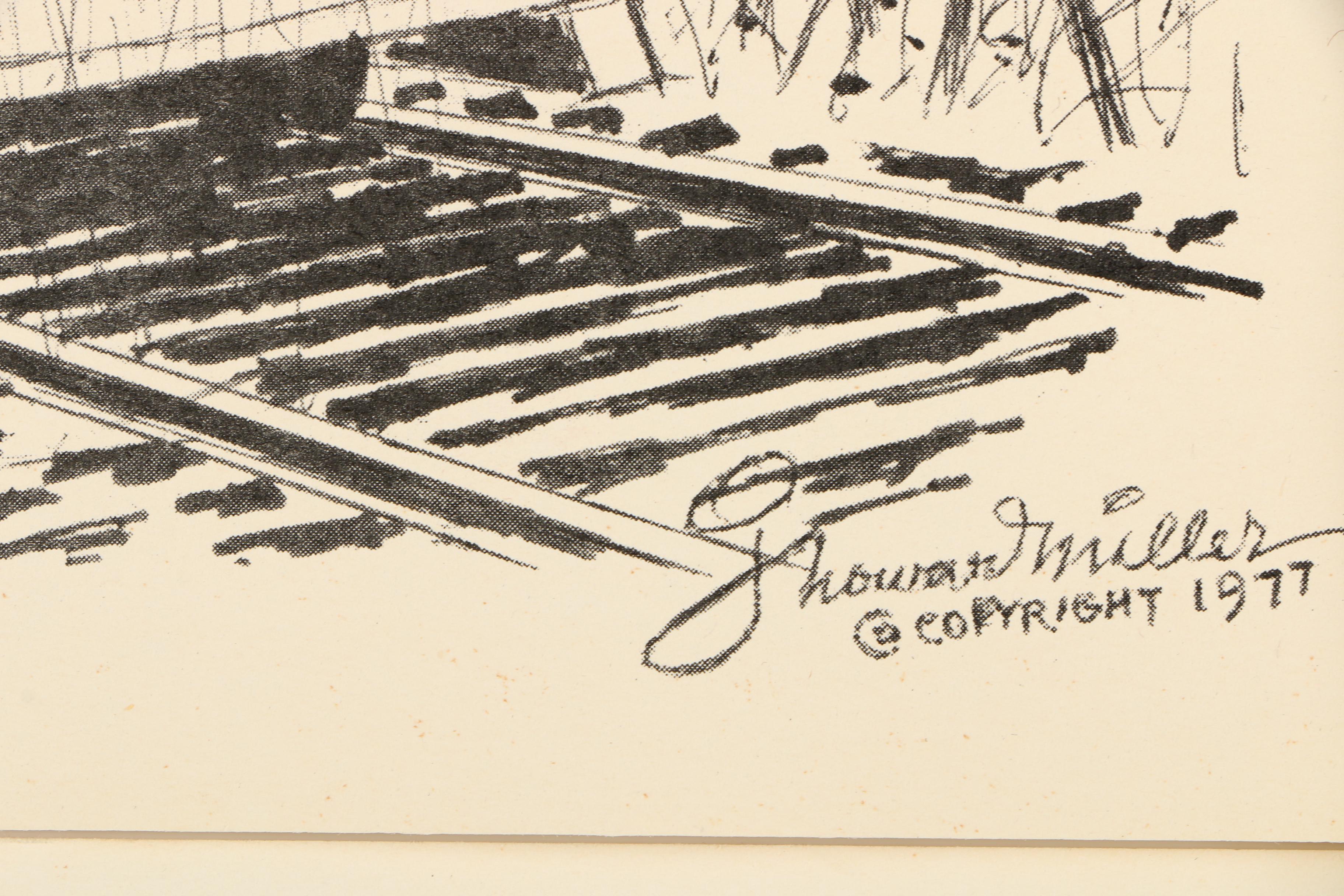 J. Howard Miller Limited Edition Architectural Halftone Prints