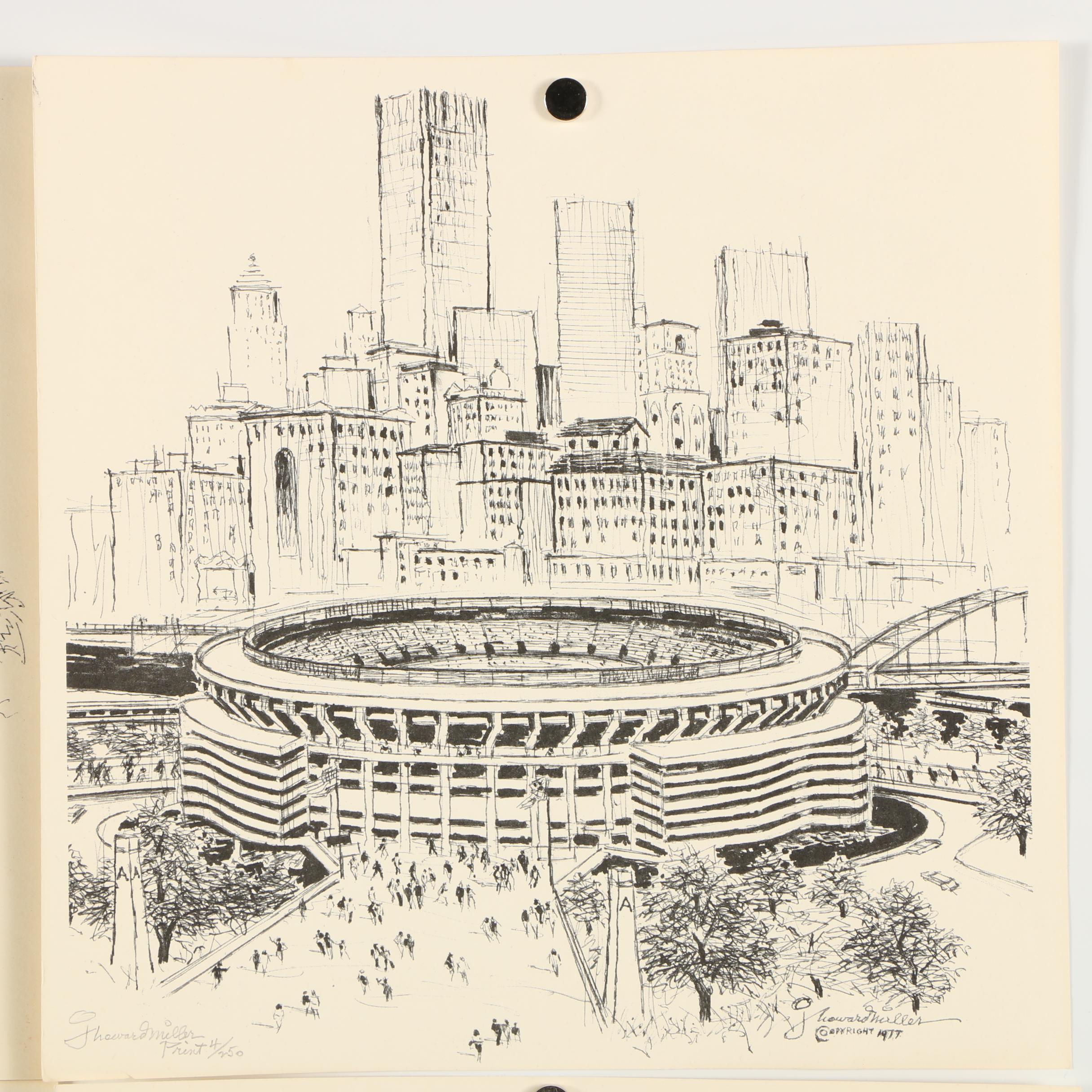J. Howard Miller Limited Edition Architectural Halftone Prints