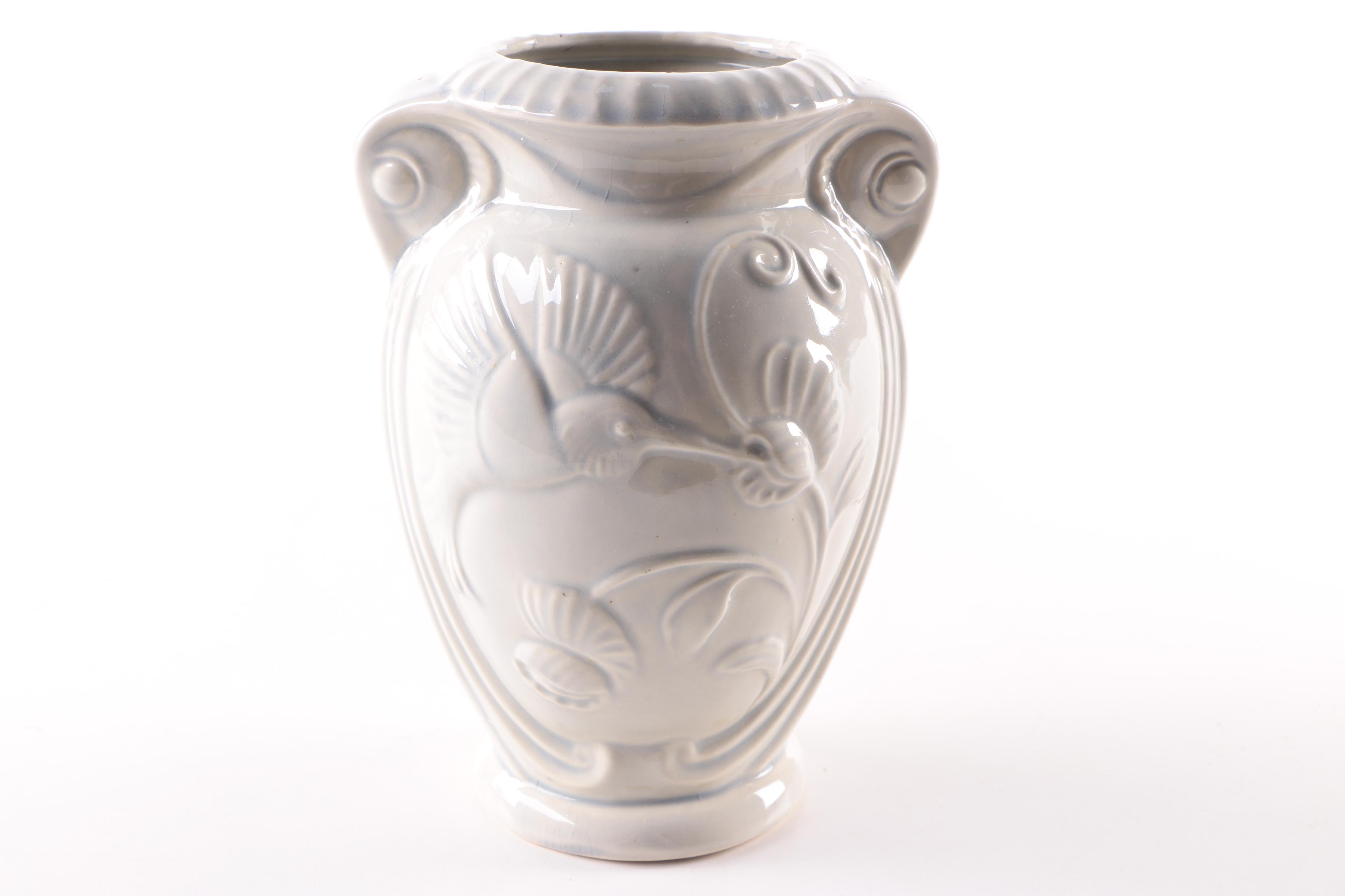 Vintage Ceramic Vases and Underplate