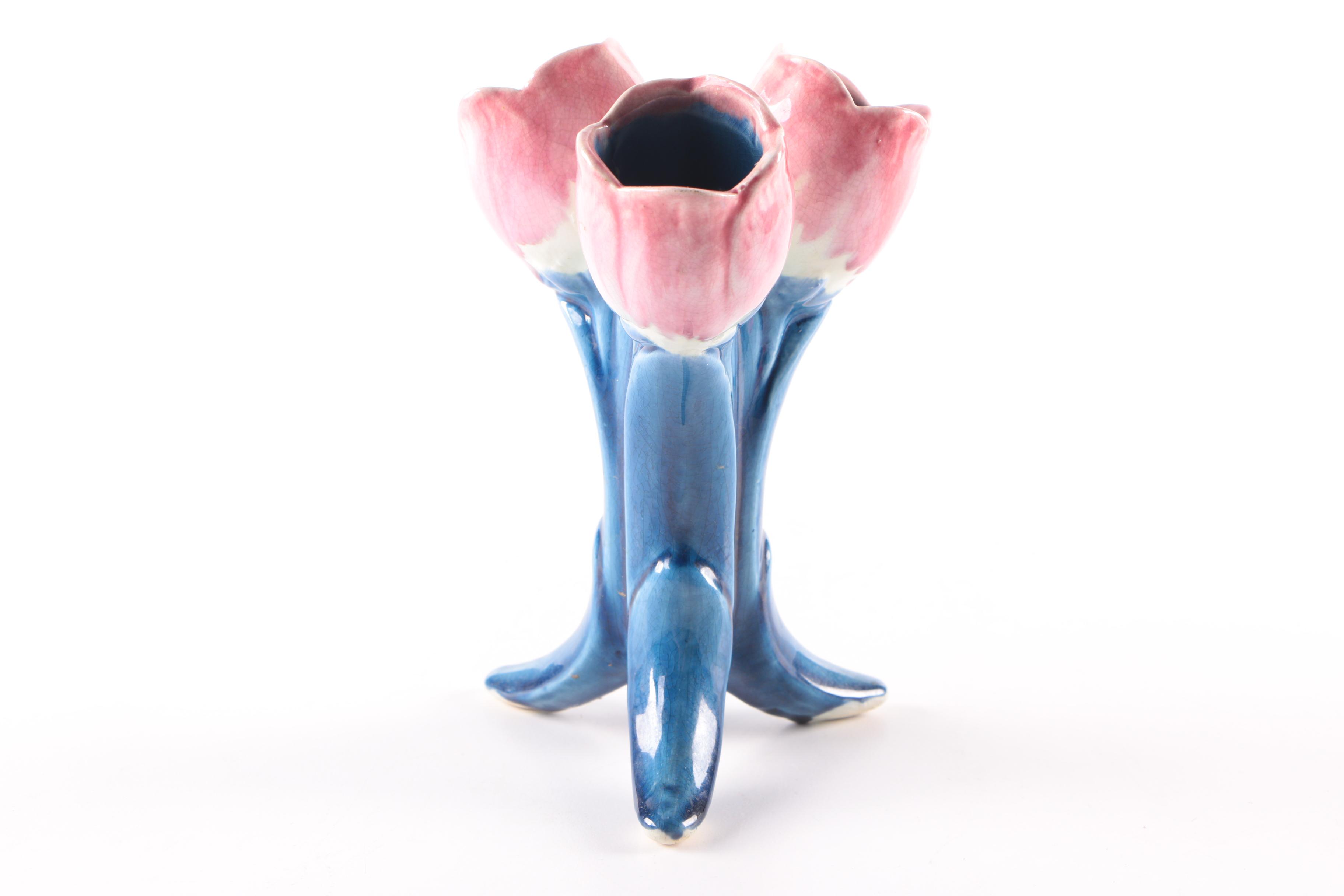 Vintage Ceramic Vases and Underplate