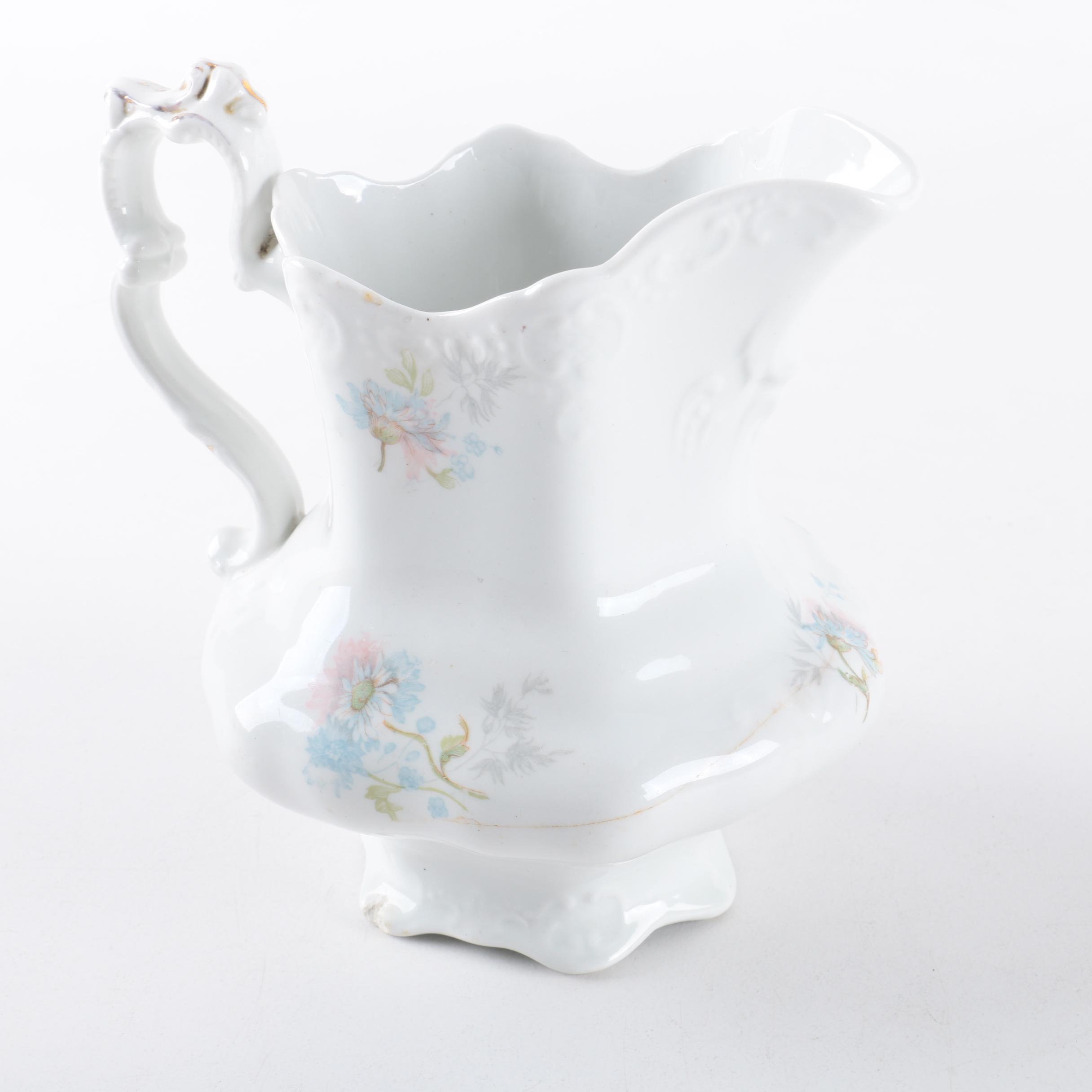 Early 20th-Century Johnson Brothers Semi-Porcelain Pitcher