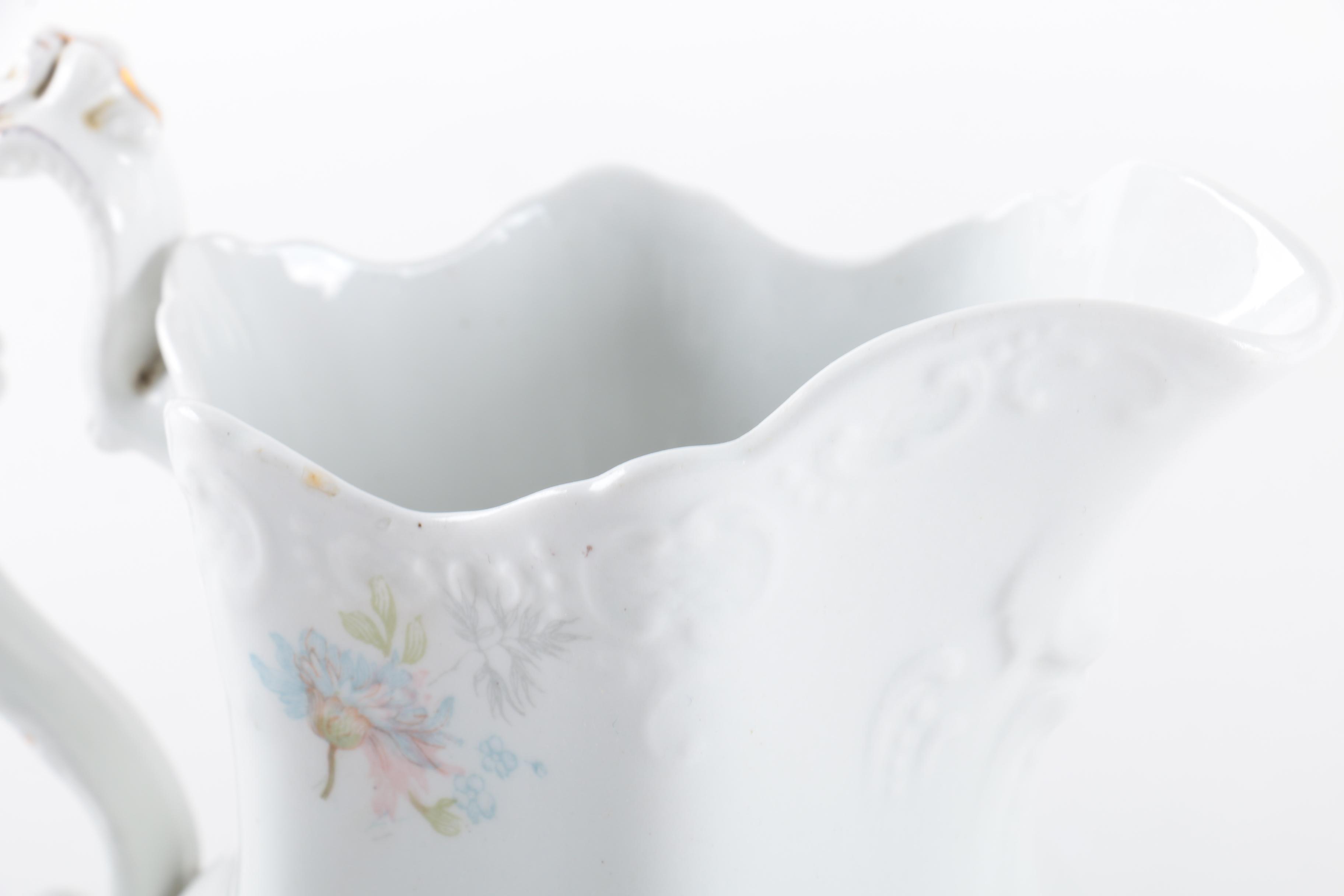 Early 20th-Century Johnson Brothers Semi-Porcelain Pitcher