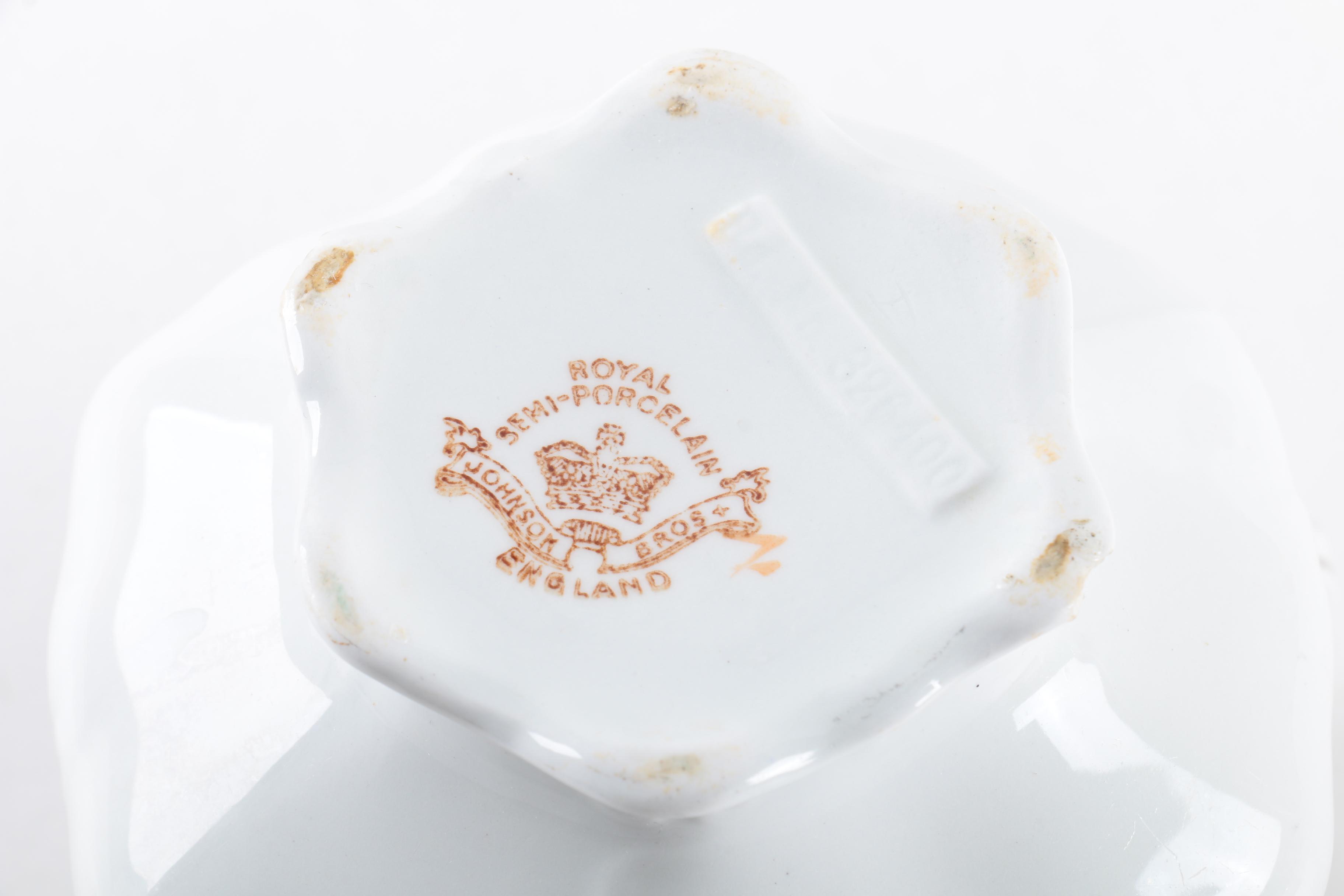 Early 20th-Century Johnson Brothers Semi-Porcelain Pitcher