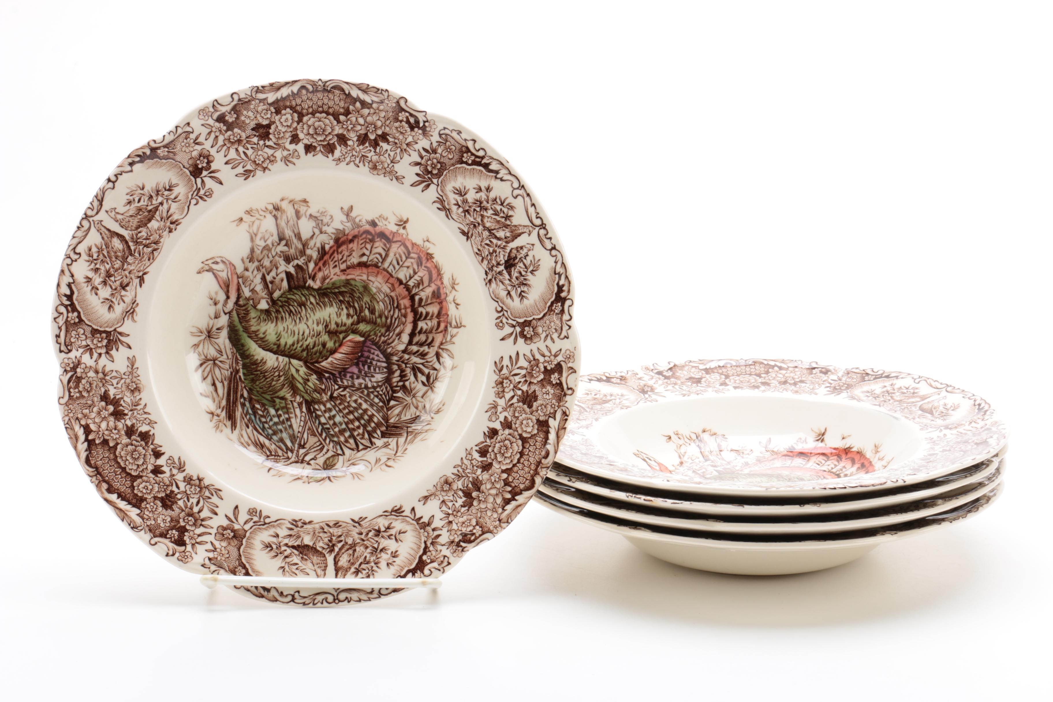 Vintage Johnson Bros "His Majesty" and "Wild Turkeys" Dinnerware 1951-83