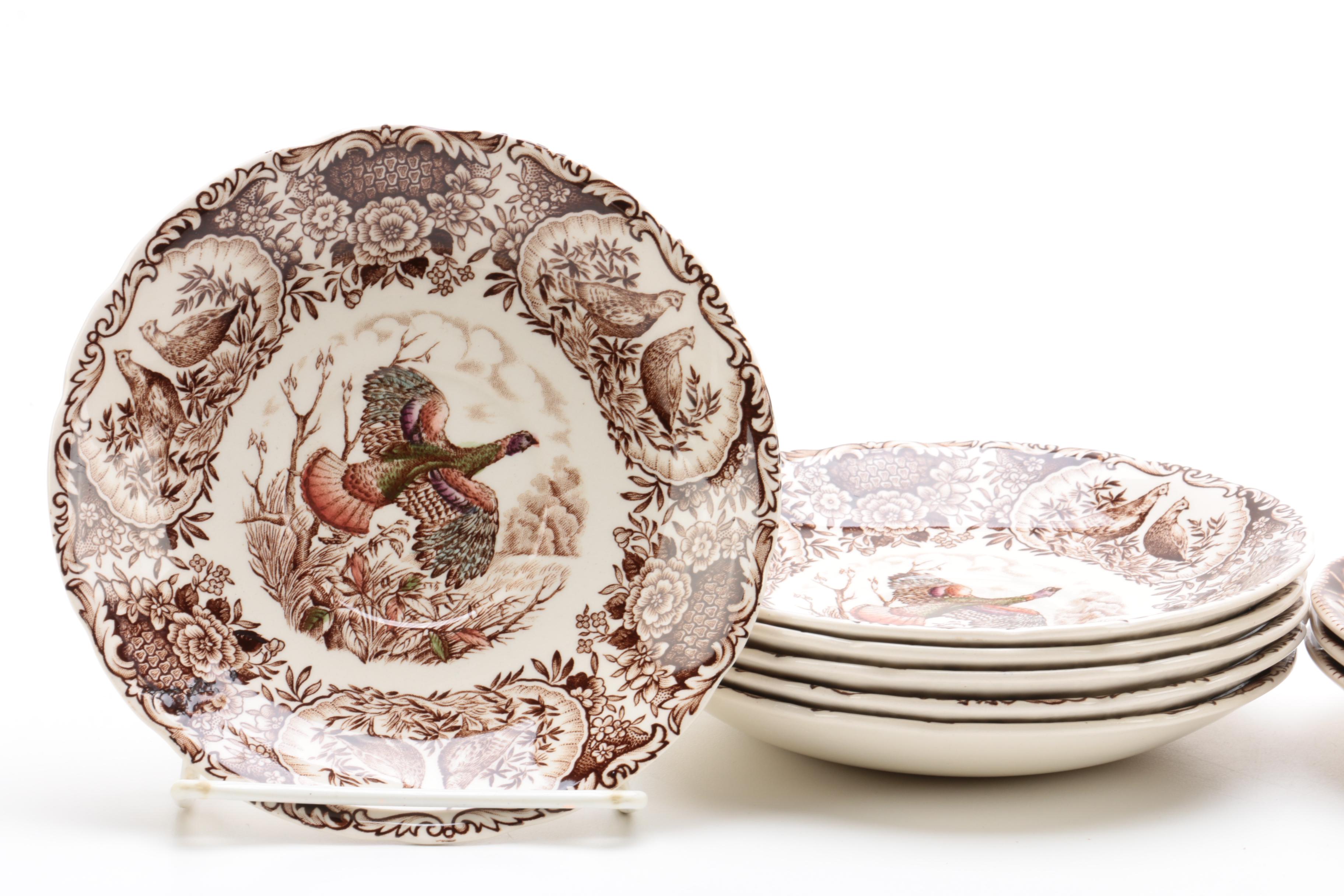 Vintage Johnson Bros "His Majesty" and "Wild Turkeys" Dinnerware 1951-83