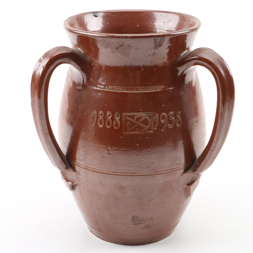 Vintage Belgian Stoneware Jubilee Stein