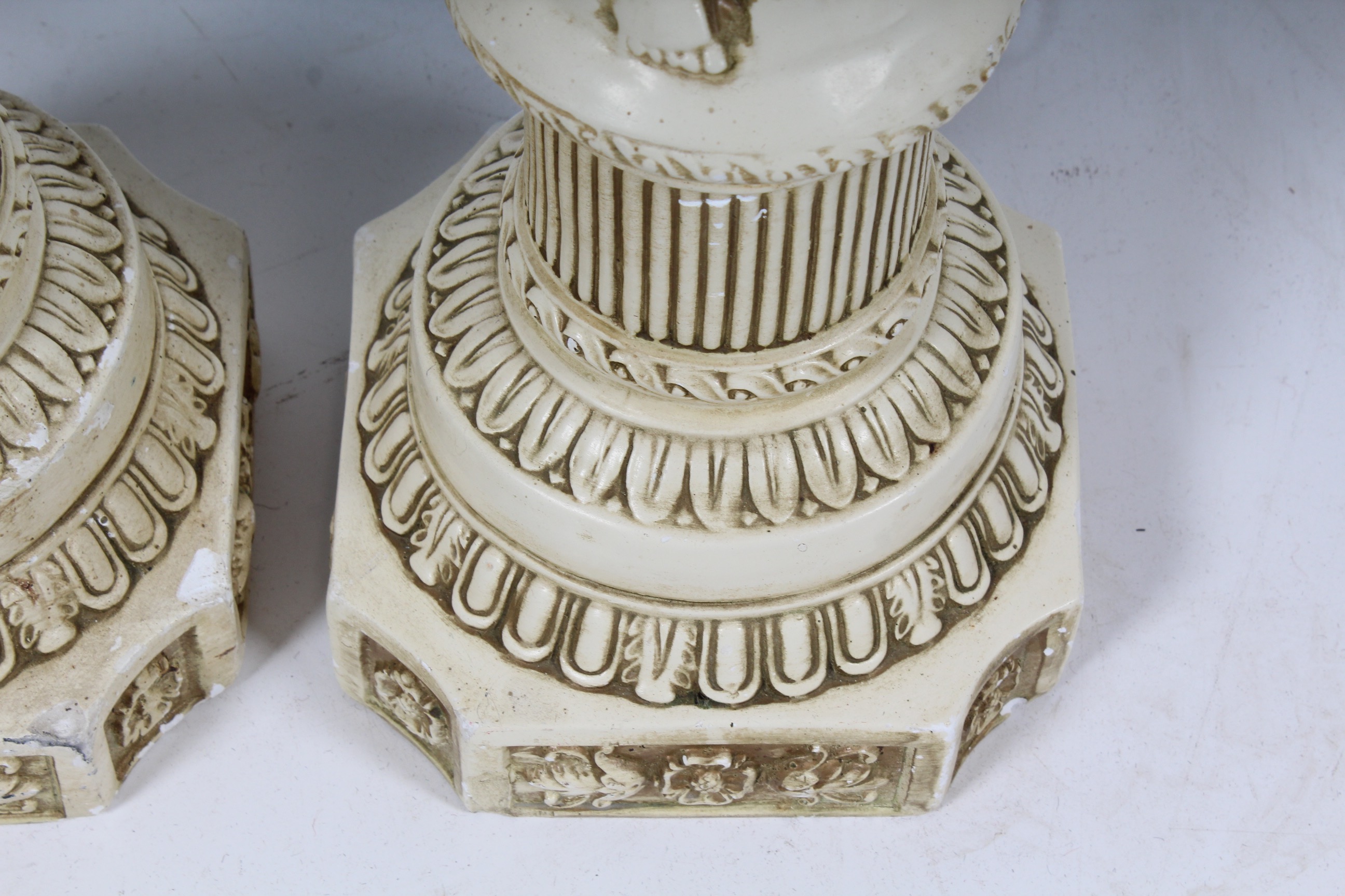 Pair of Vintage Neoclassical Putti Table Lamps