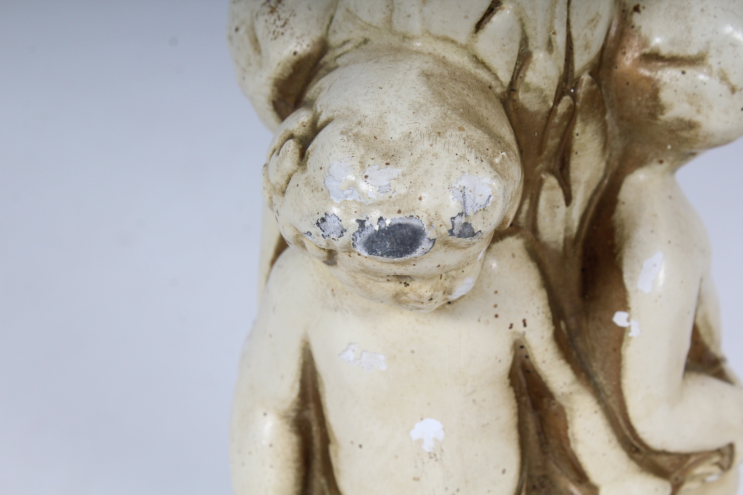 Pair of Vintage Neoclassical Putti Table Lamps