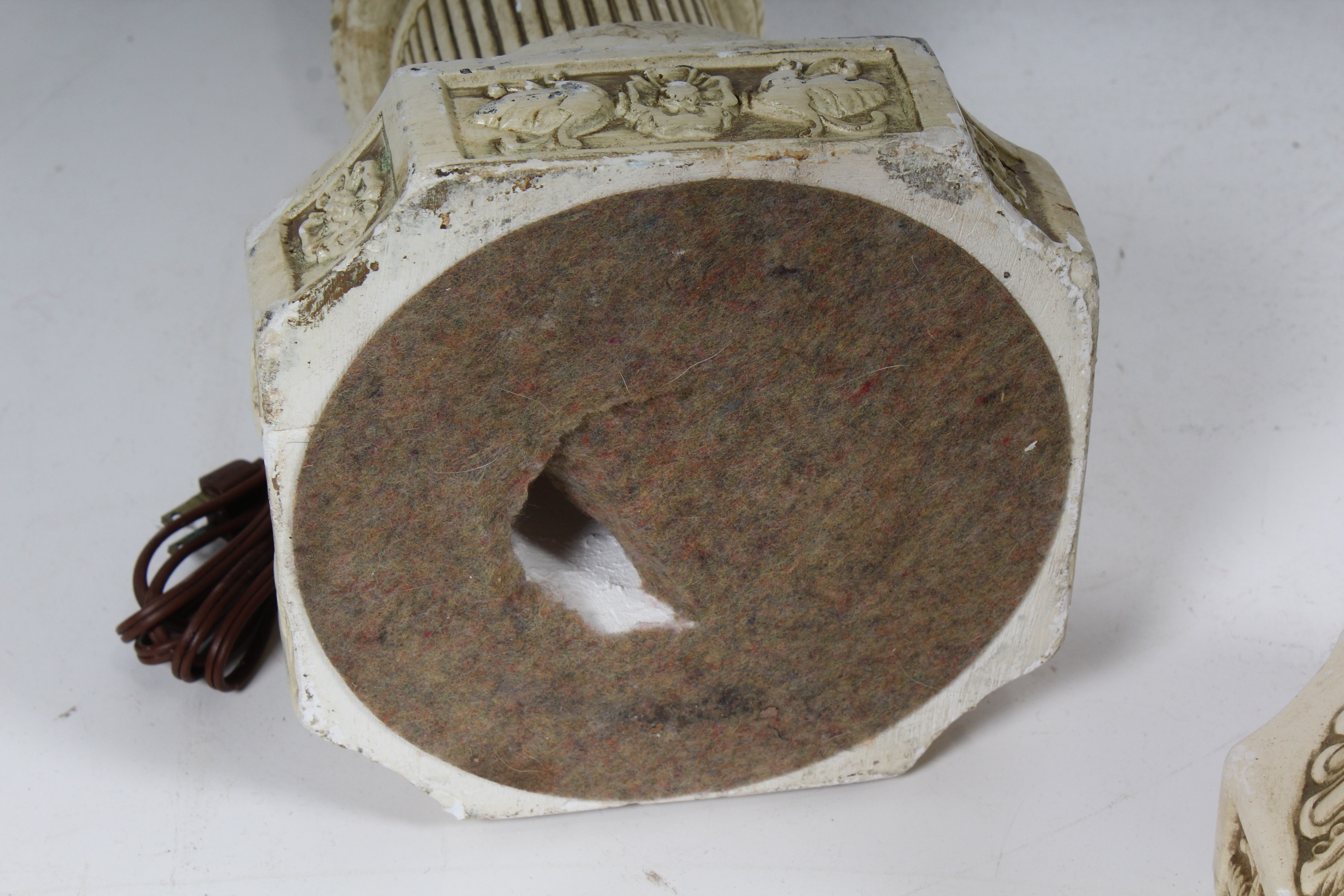 Pair of Vintage Neoclassical Putti Table Lamps