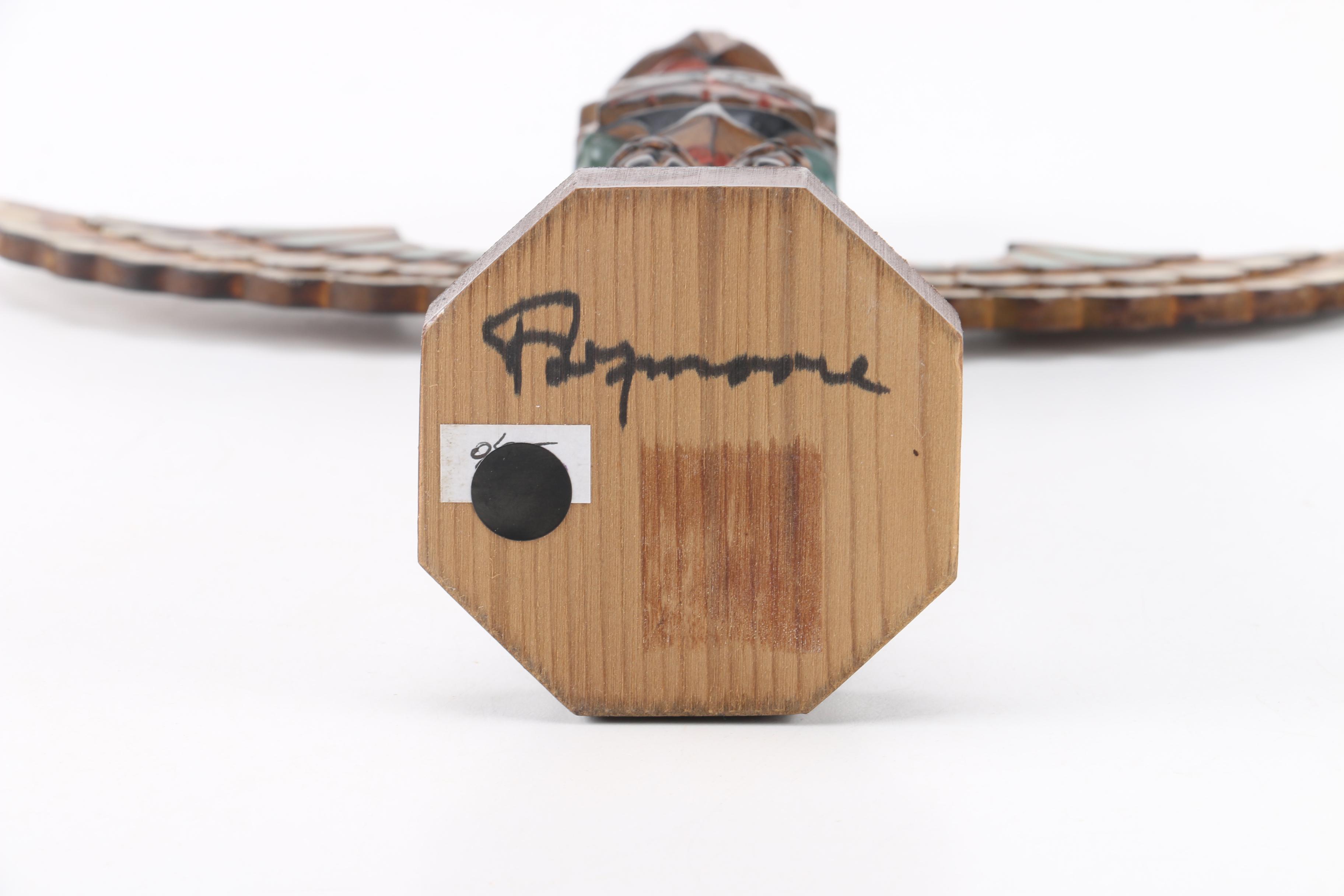 Hand-Carved Pacific Northwest Style Totem Pole